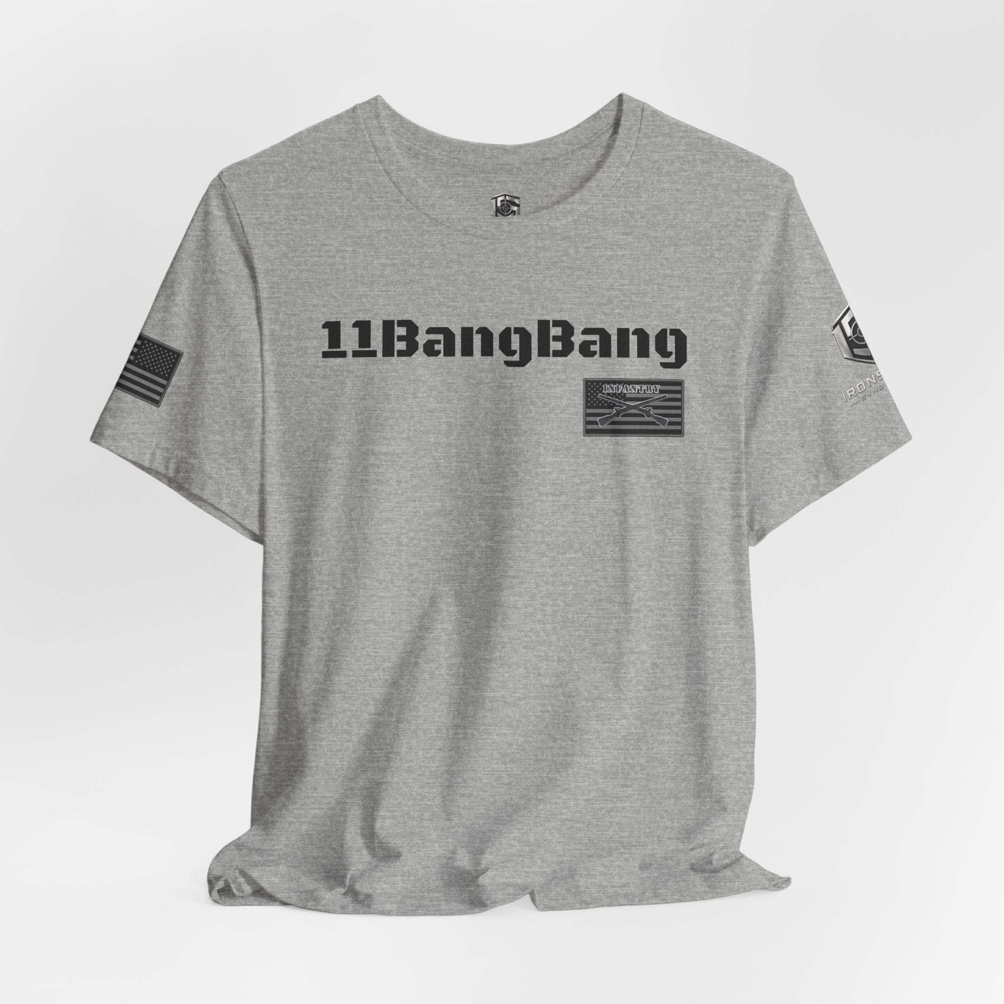 11BangBang Infantry Inspired Patriotic T-Shirt