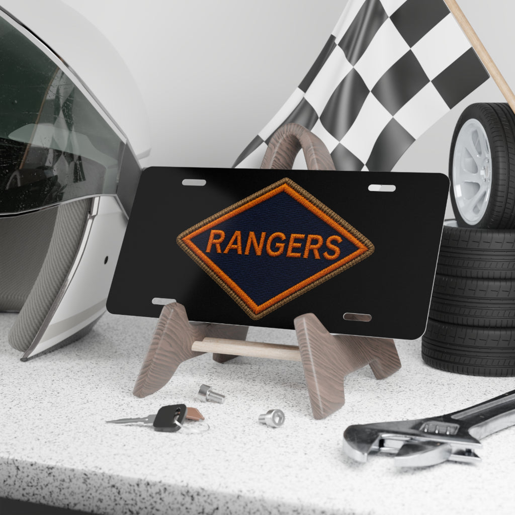 Vintage Rangers Diamond Vanity License Plate