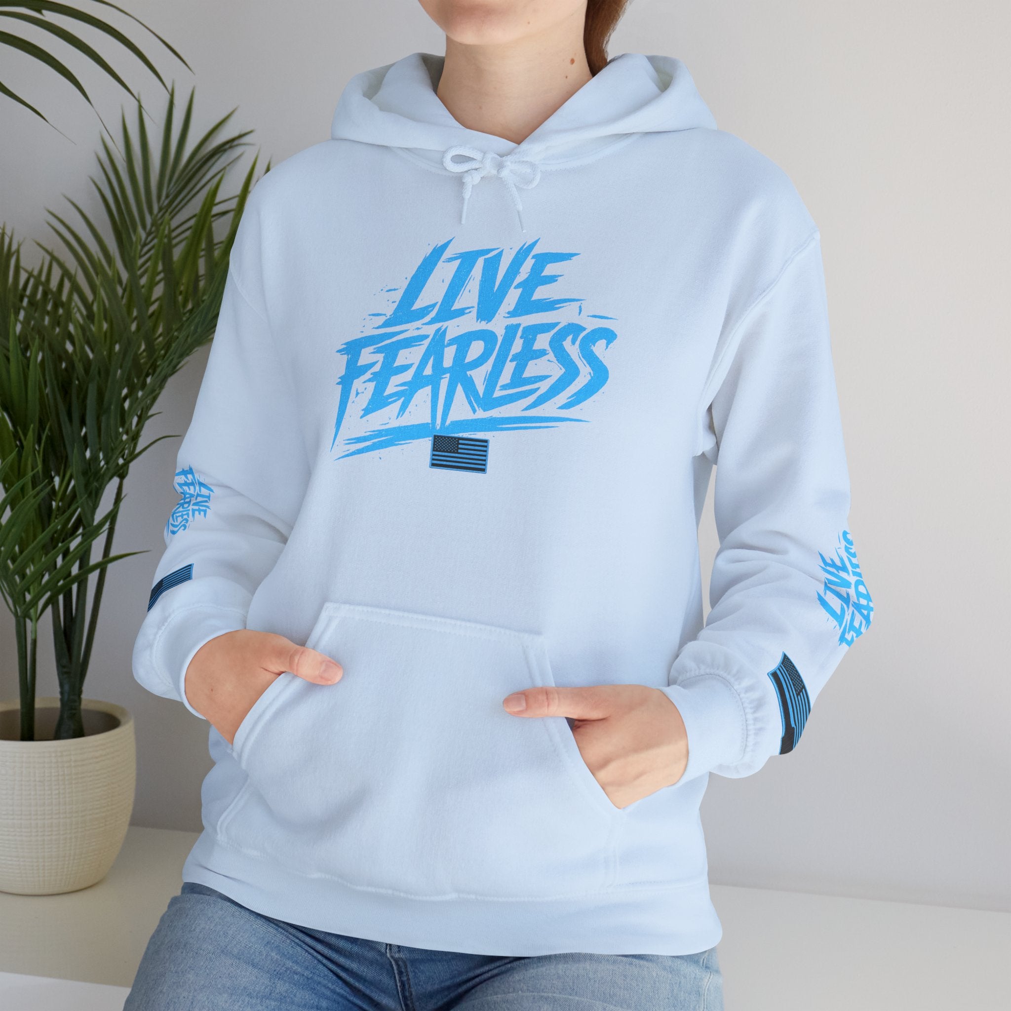 Live Fearless Hoodie | Premium Heavy Weight-Military-Inspired Patriotic Hoodie | Ironsight Syndicate