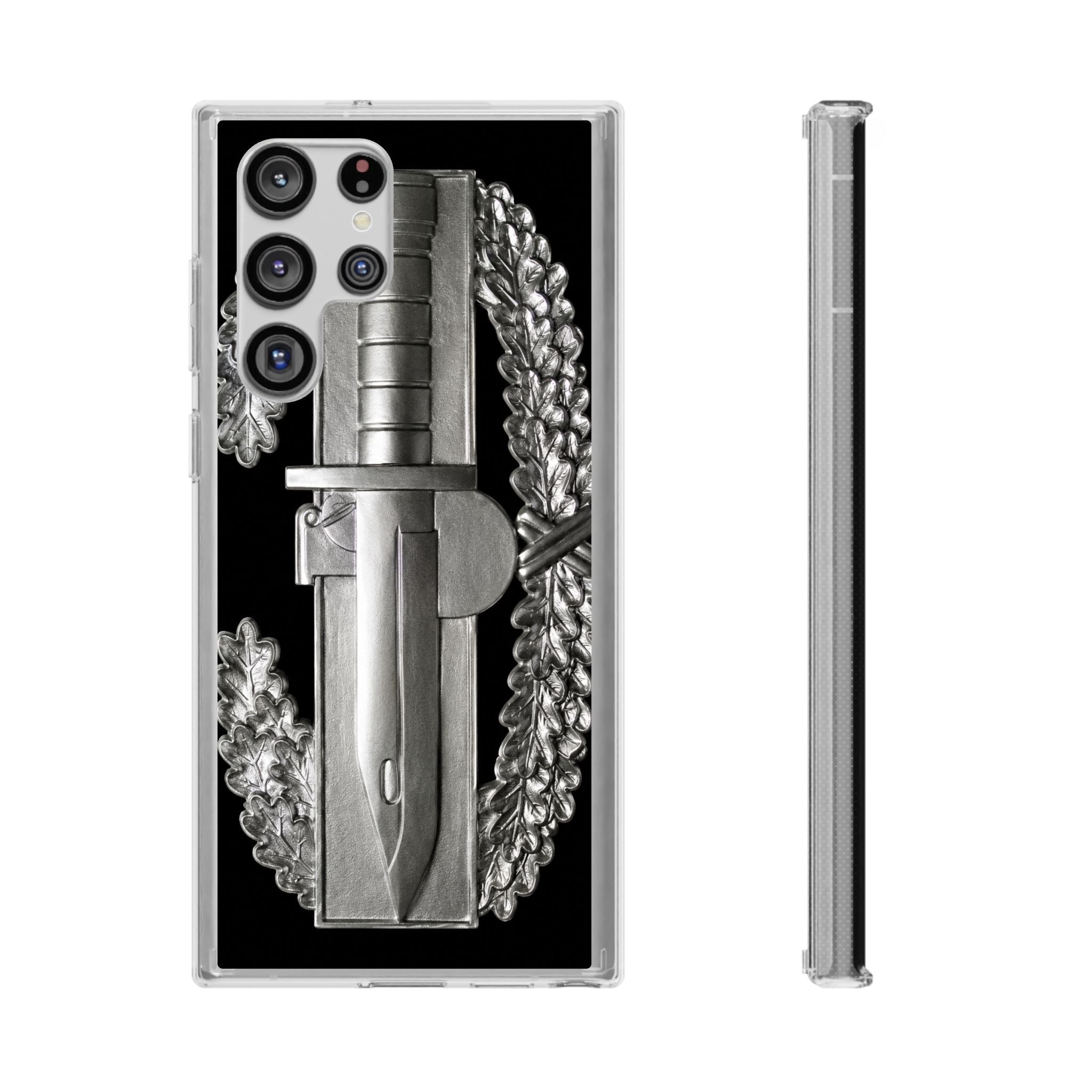 Army Combat Action Badge Clear Impact-Resistant Phone Case