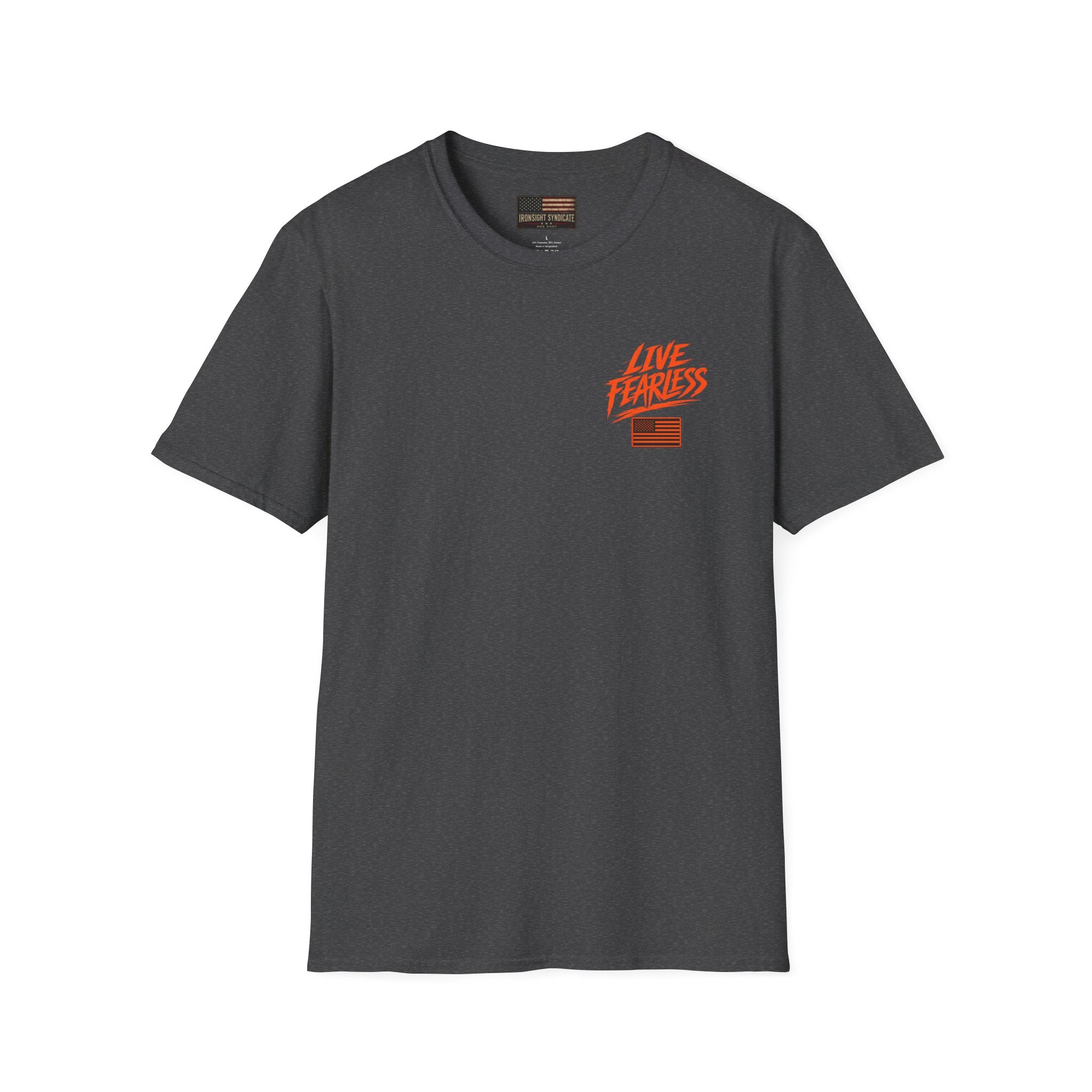Live Fearless Military-Inspired Graphic T-Shirt – IronSight Syndicate