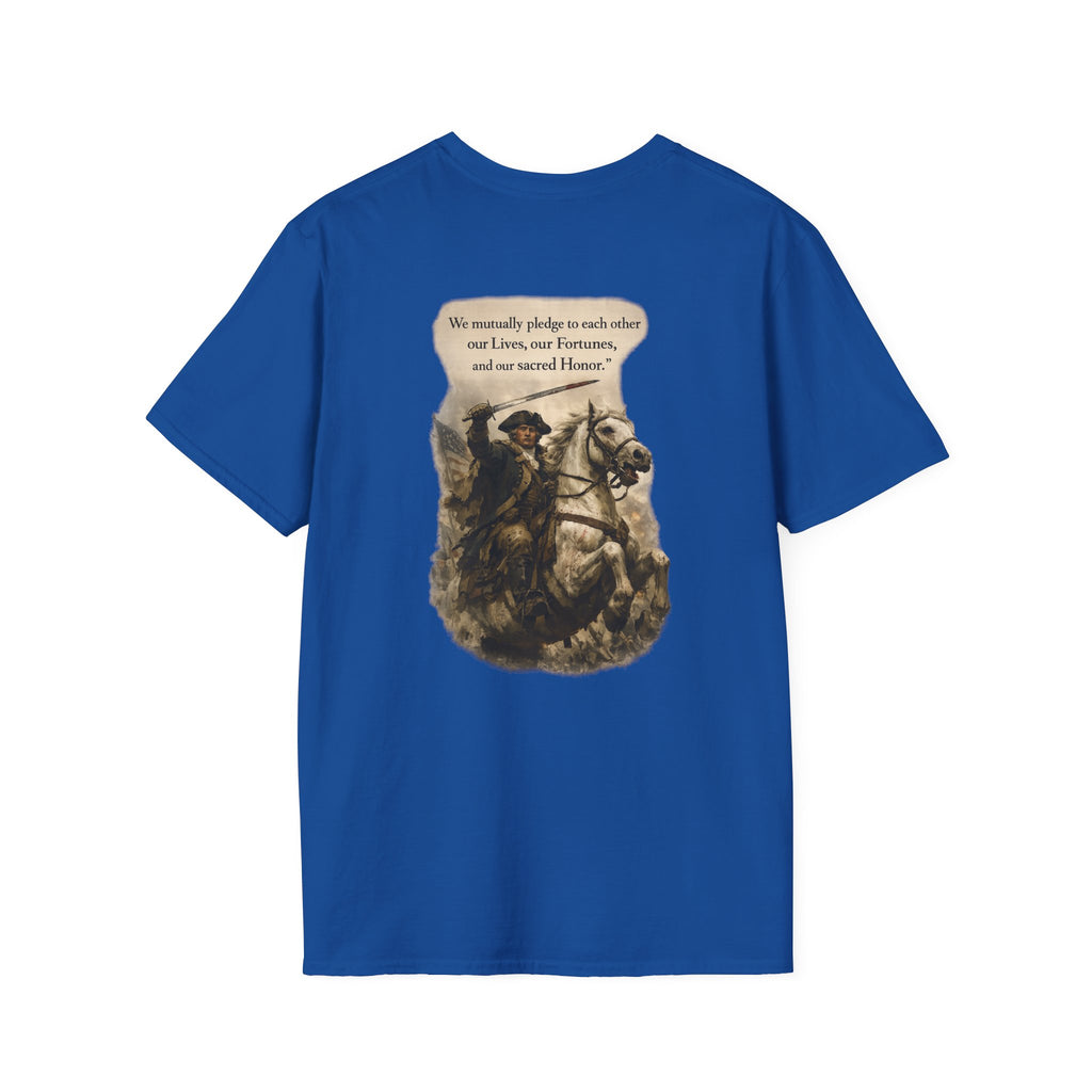 July 4th George Washington T-Shirt | Patriotic Military Graphic Tee for Veterans & Patriots, Adult (13 and up), unisex