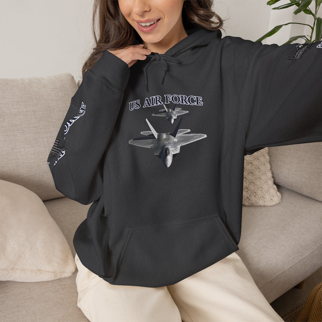 F-22 Raptor USAF Stealth Fighter Jet Graphic Tee – Premium Air Force Pride T-Shirt for Veterans & Active Duty
