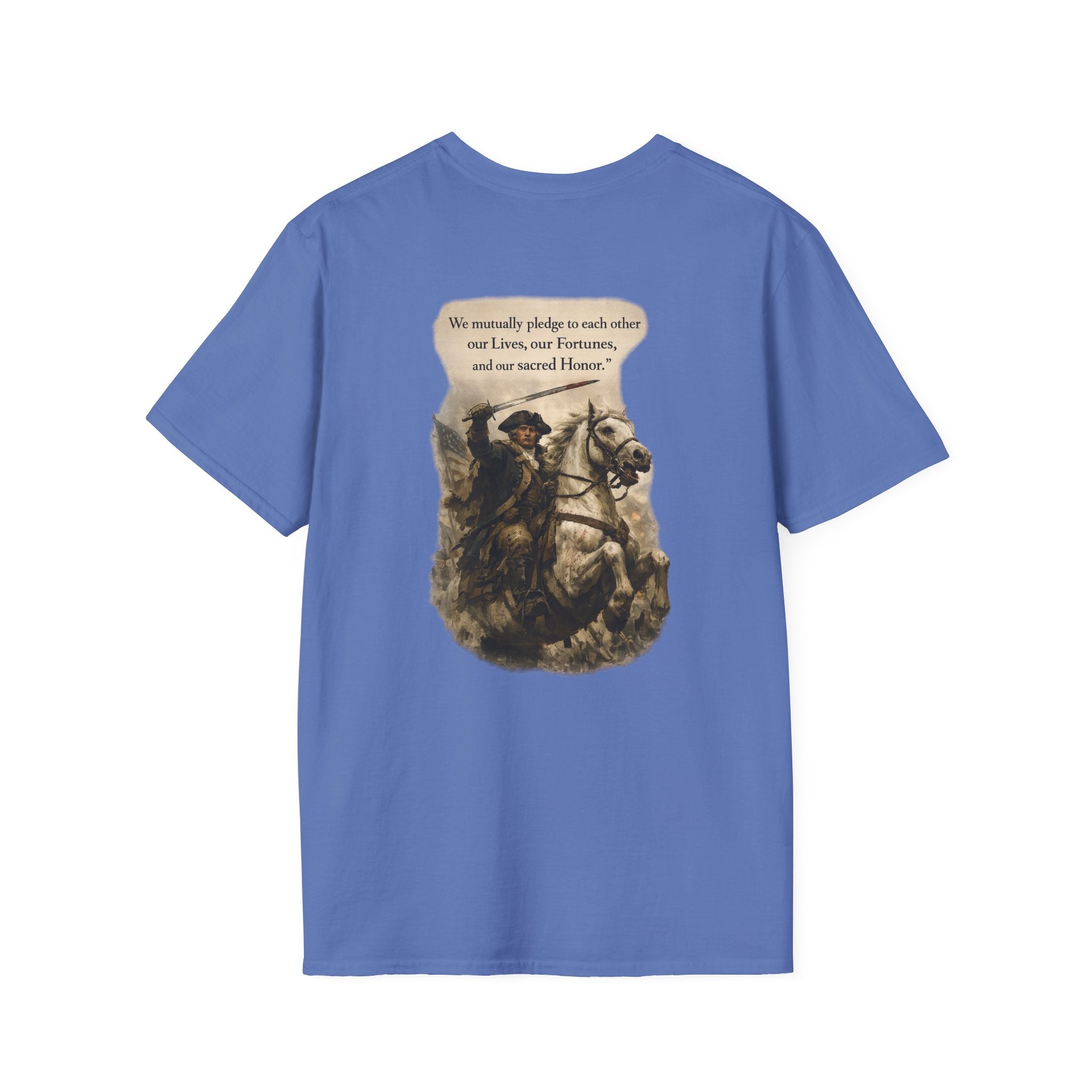 July 4th George Washington T-Shirt | Patriotic Military Graphic Tee for Veterans & Patriots, Adult (13 and up), unisex