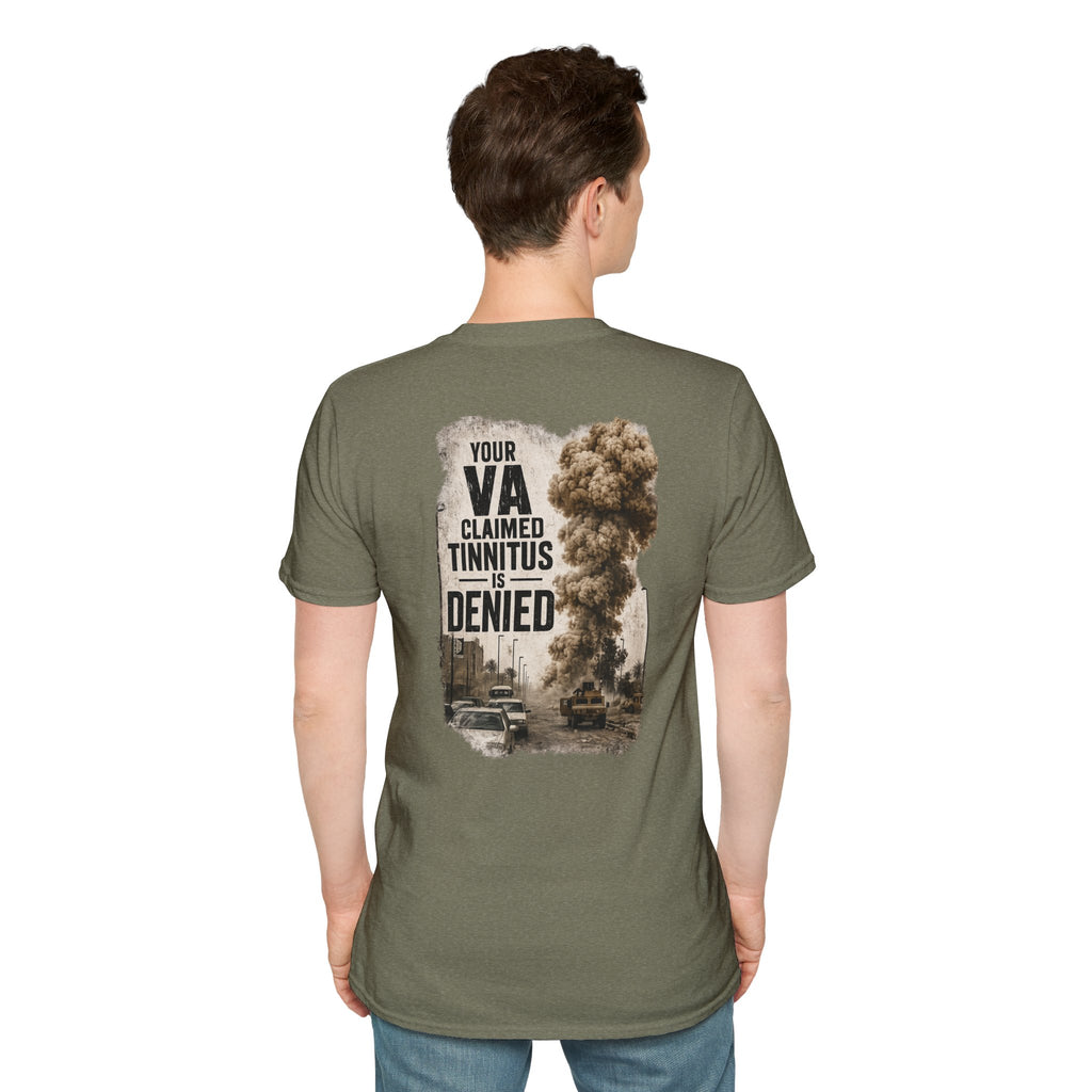 VA Tinnitus Claim Is Denied T-Shirt | Ironsight Syndicate