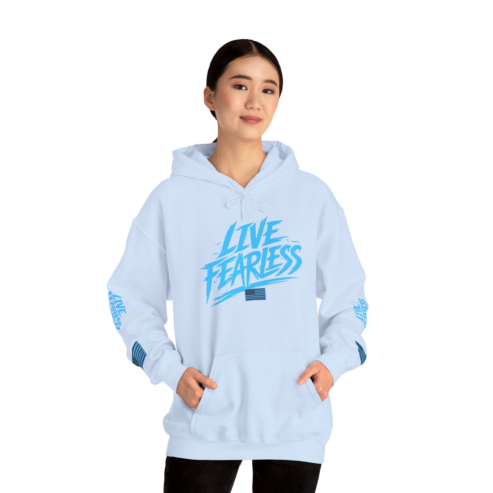 Live Fearless Hoodie | Premium Heavy Weight-Military-Inspired Patriotic Hoodie | Ironsight Syndicate