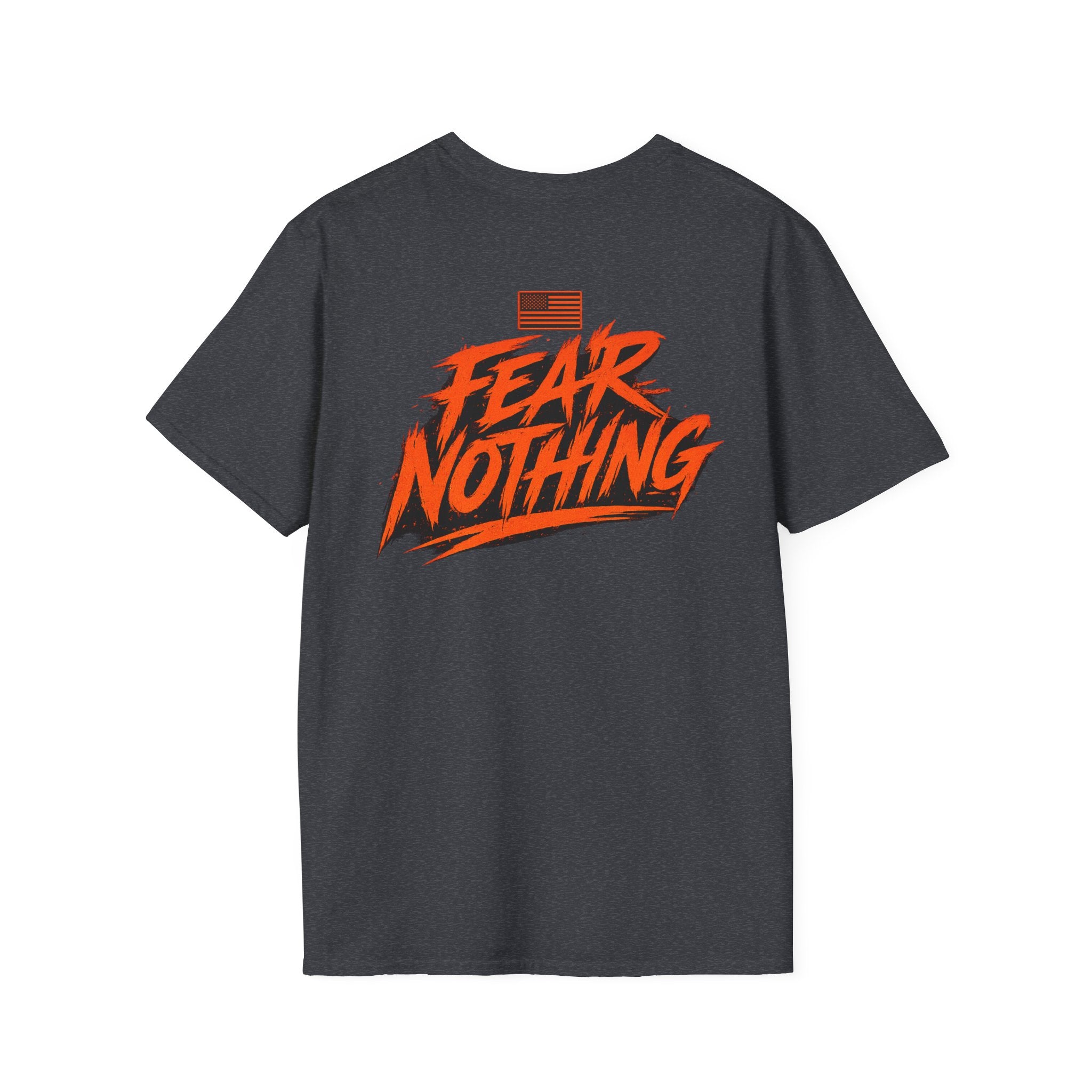 Fear Nothing (Orange) Military-Inspired Graphic T-Shirt | Ironsight Syndicate