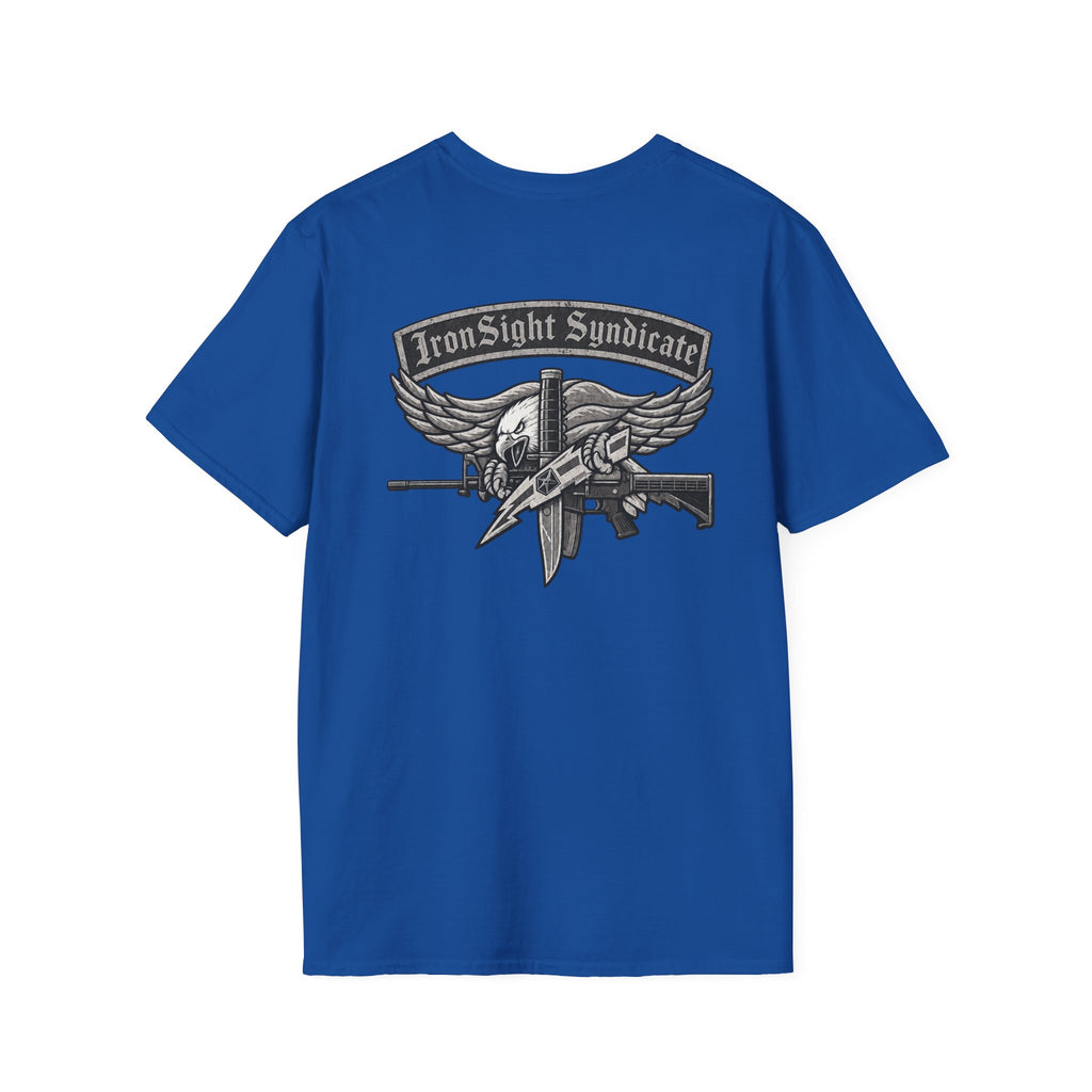 SWAT Eagle T-Shirt — "IronSight Syndicate"  T-Shirt | Patriotic Military Graphic Tee for Veterans & Patriots, Adult (13 and up), unisex