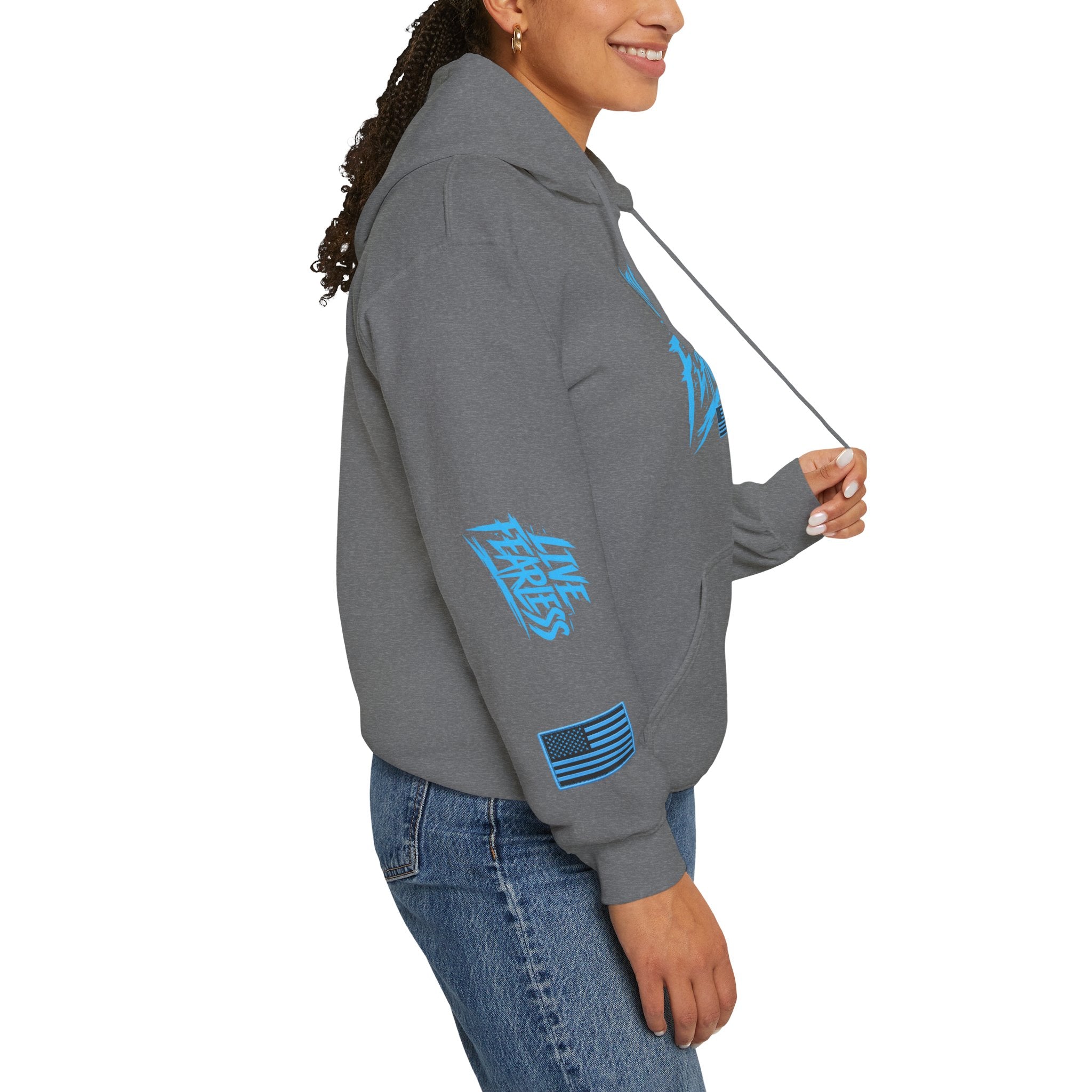 Live Fearless Hoodie | Premium Heavy Weight-Military-Inspired Patriotic Hoodie | Ironsight Syndicate
