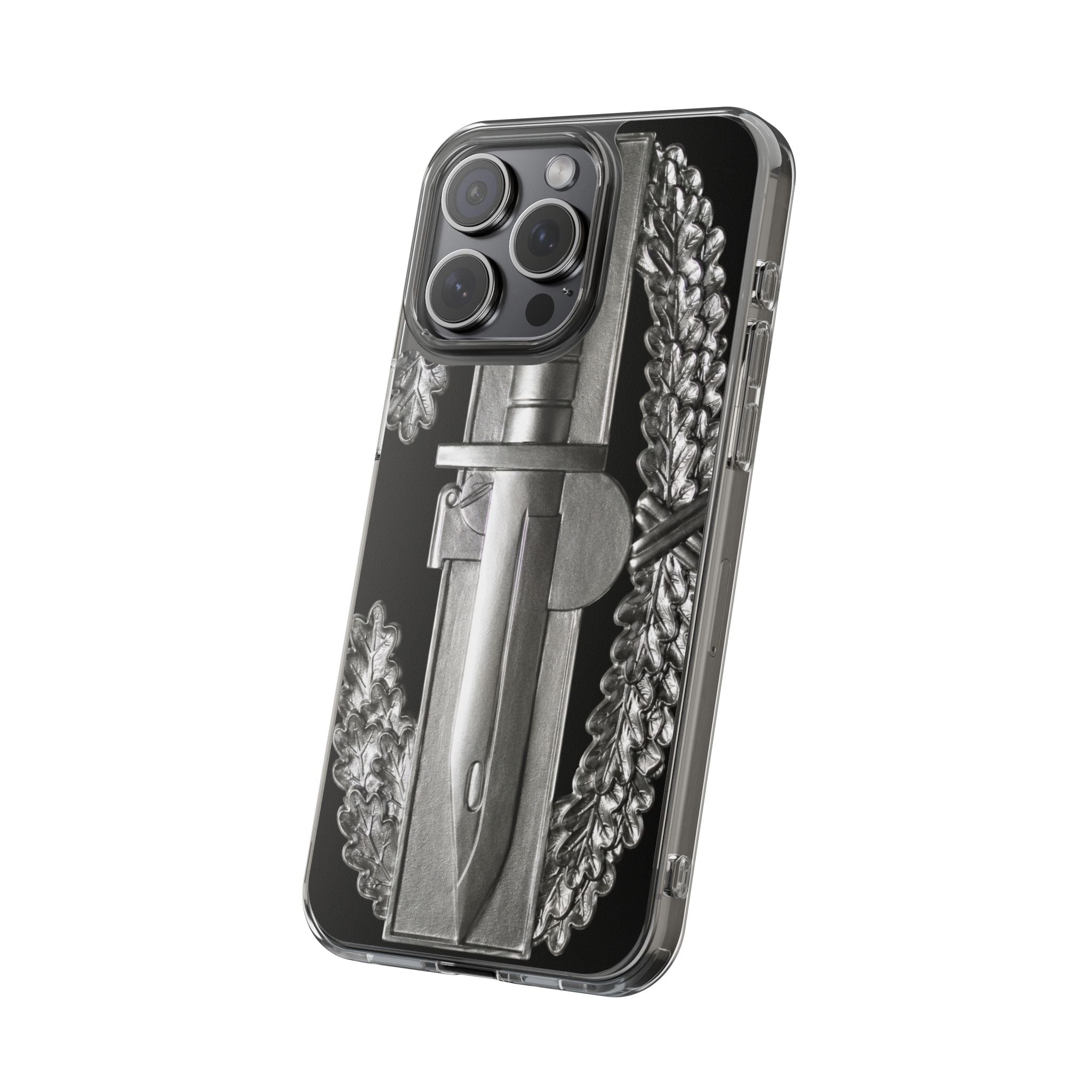 Army Combat Action Badge Clear Impact-Resistant Phone Case