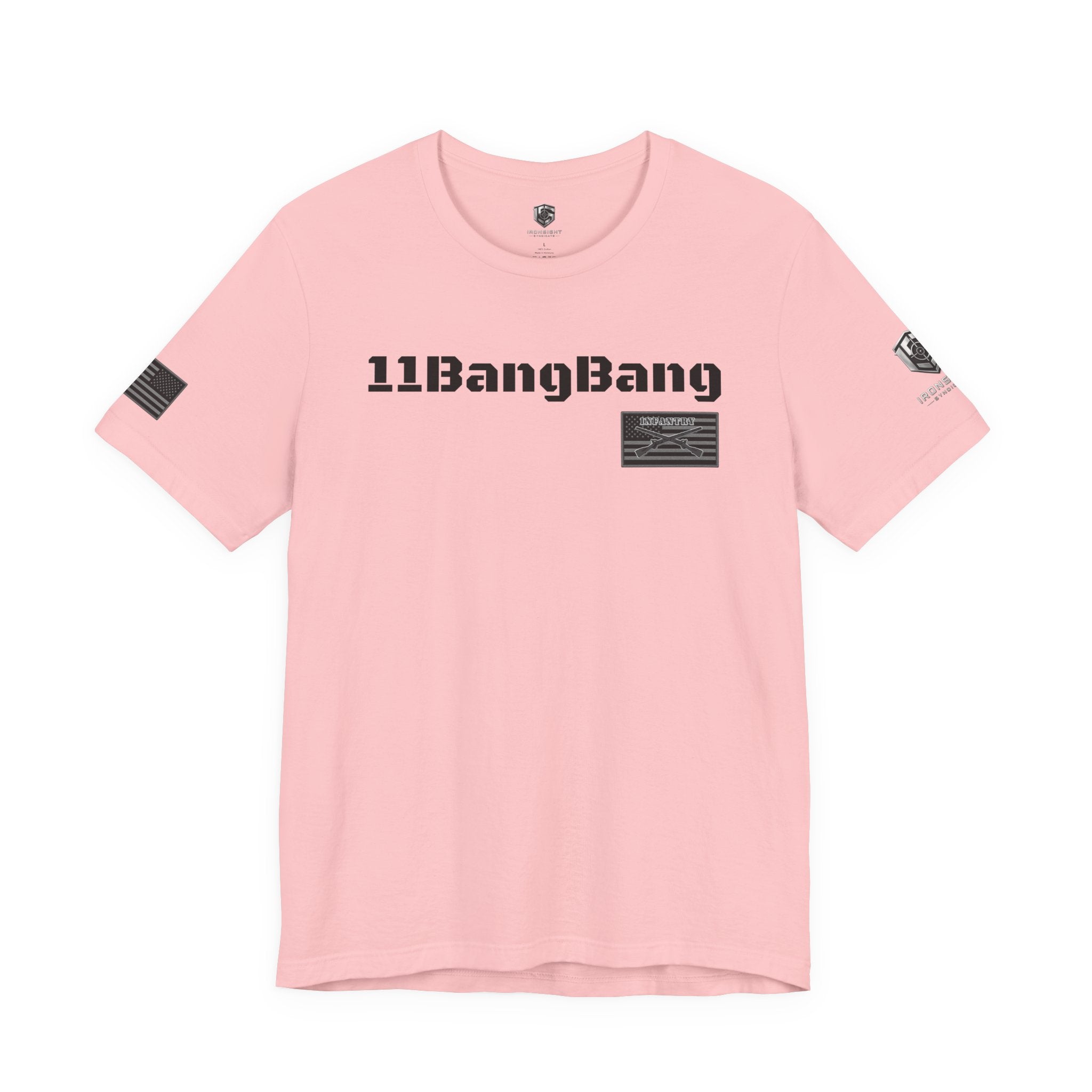 11BangBang Infantry Inspired Patriotic T-Shirt - Pink | Ironsight Syndicate