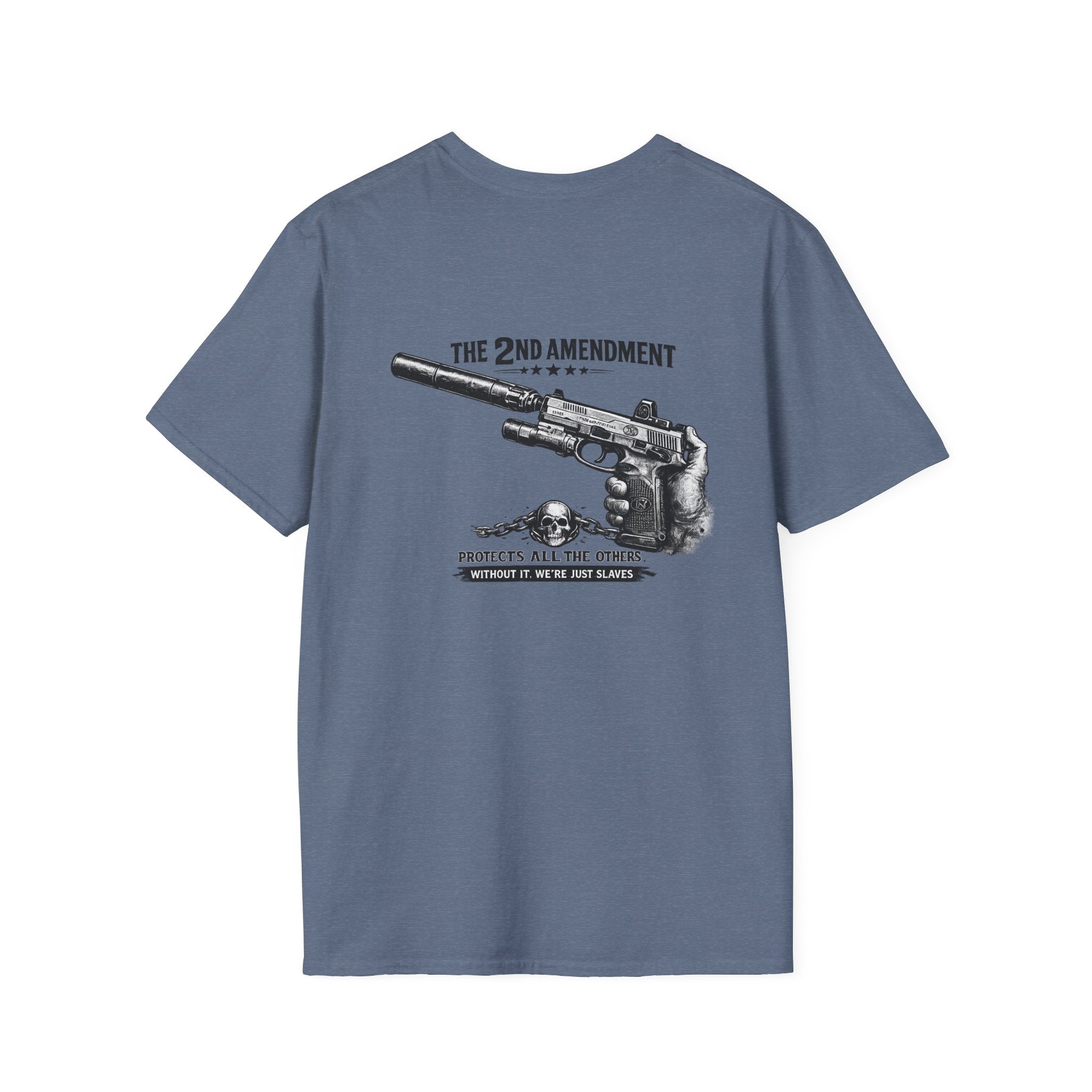 2nd Amendment T-Shirt | Patriotic Military Graphic Tee for Veterans & Patriots, Adult (13 and up), unisex