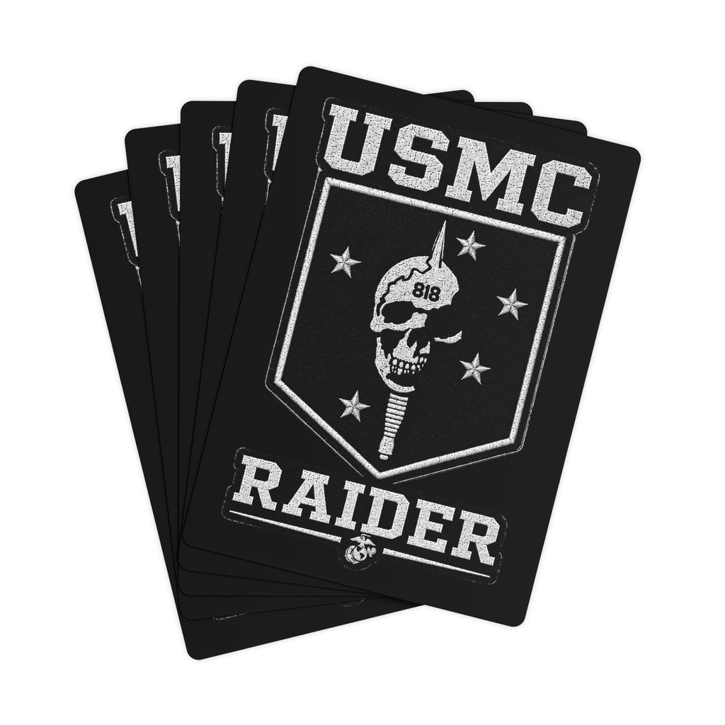 USMC Raider Custom Death Cards — Marine Military Playing Cards — Ironsight Syndicate - View 3