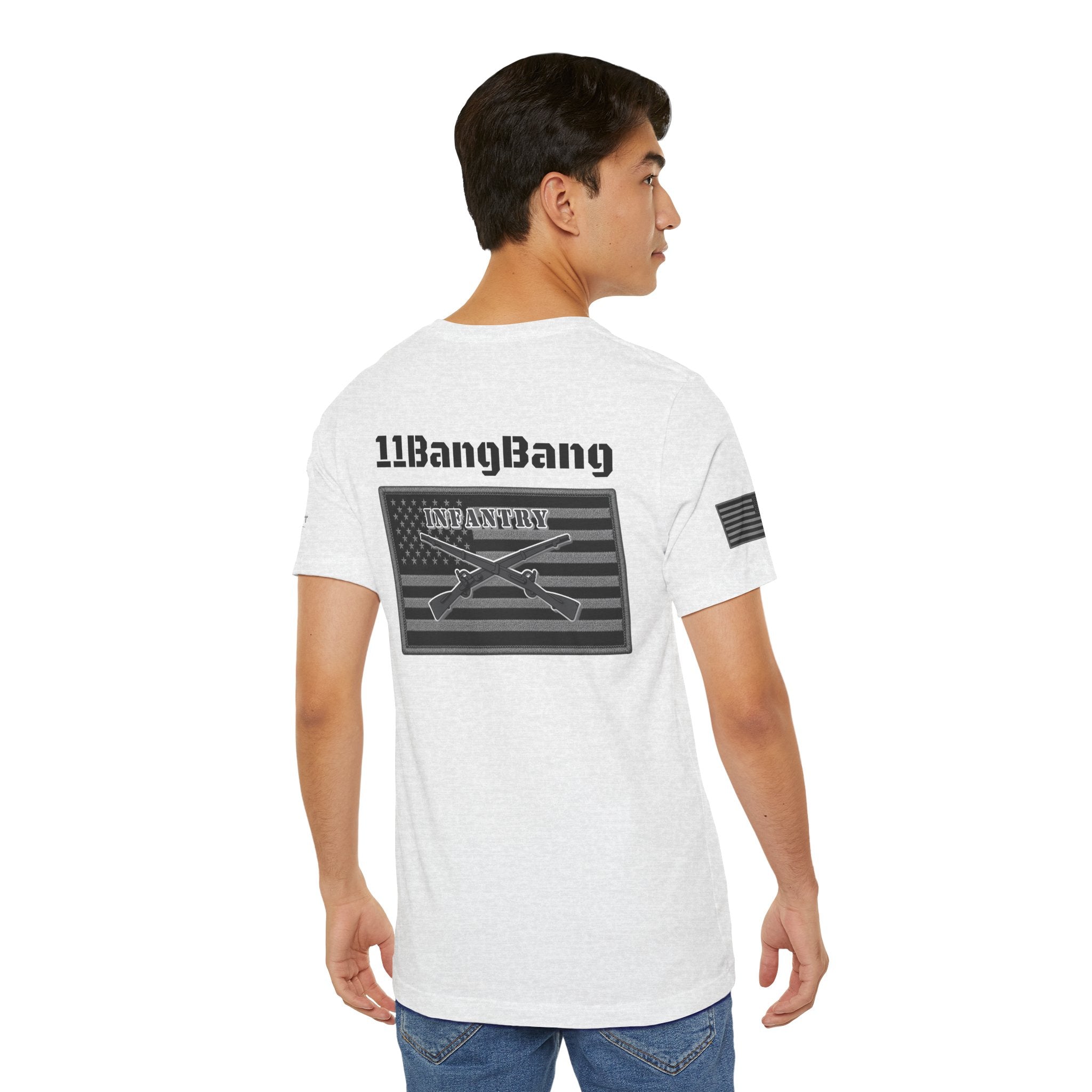 11BangBang Infantry Inspired Patriotic T-Shirt
