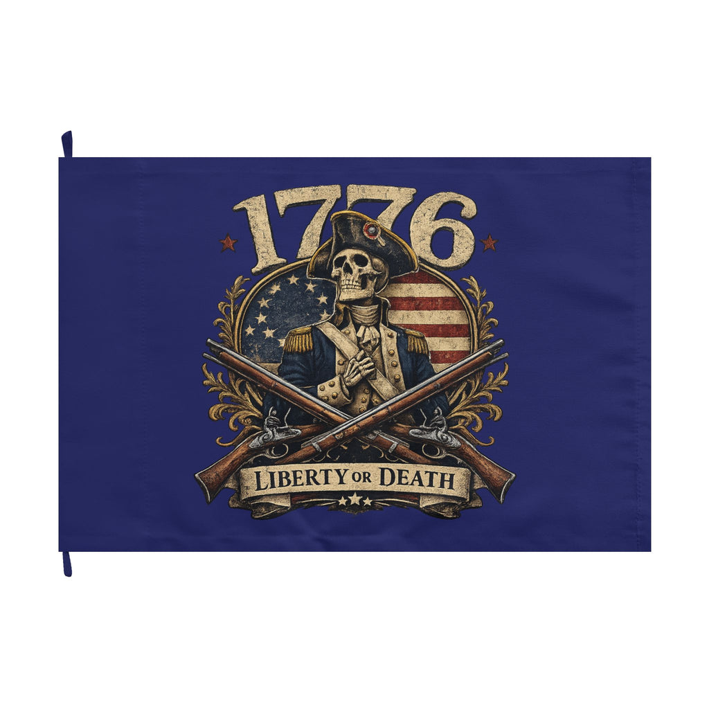 1776 Liberty or Death American Flag - Blue