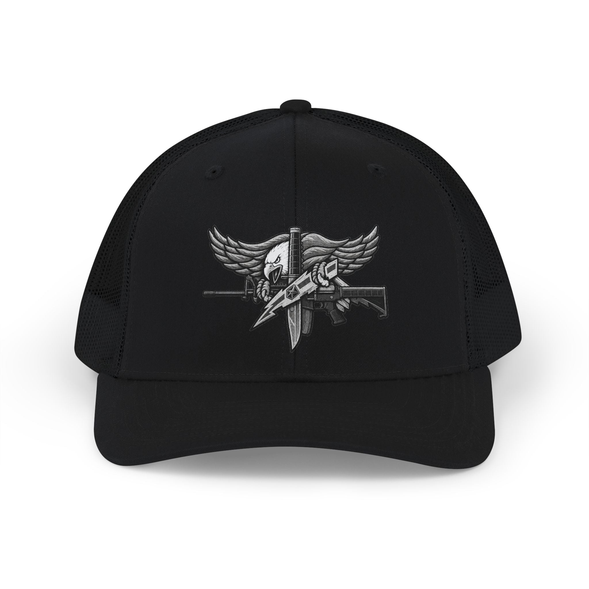 SWAT Operator Snapback Trucker Cap | Patriotic USA Snapback Mesh Cap for Veterans & Patriots