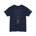 The Devil Whispered T-Shirt — Tactical Skull Target Logo Tee