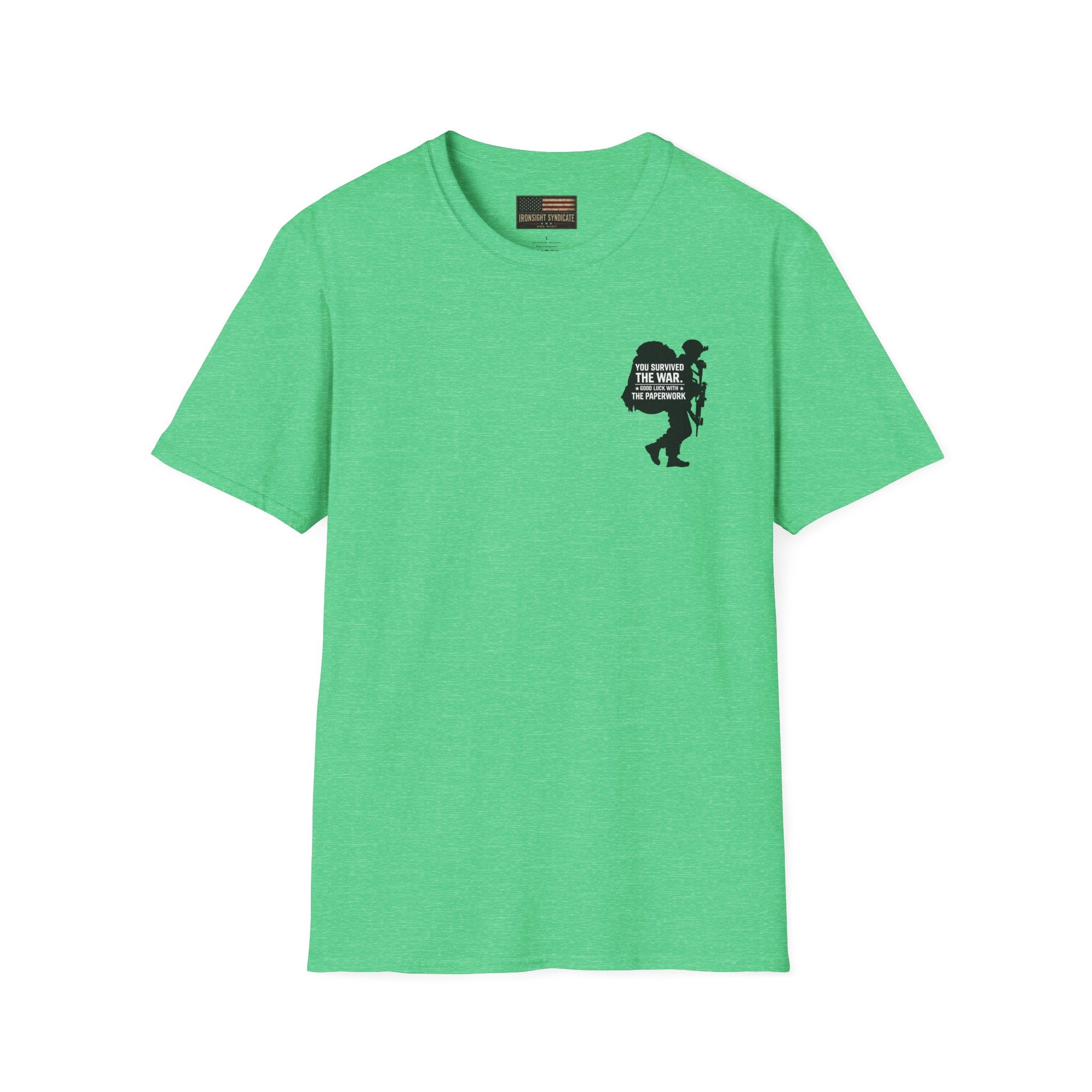 VA Knee Injury Claim Is Denied T-Shirt (Black Graphic) | Ironsight Syndicate