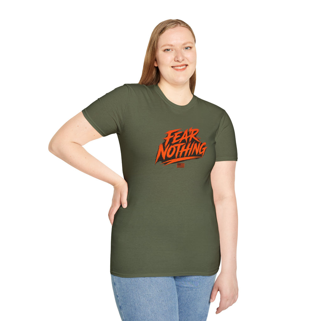Fear Nothing (Orange) Military-Inspired Graphic T-Shirt | Ironsight Syndicate