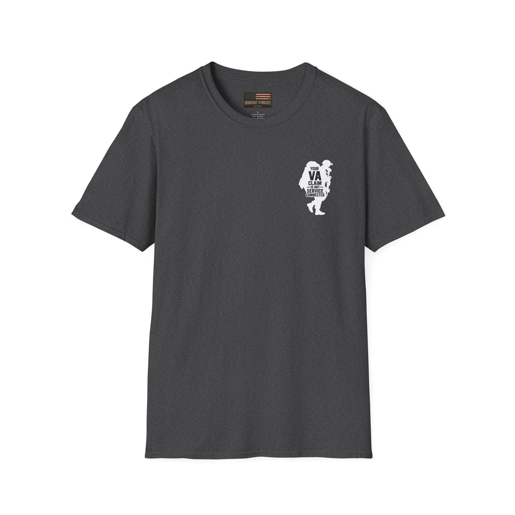 DD-214 service connected T-Shirt (White Graphic)