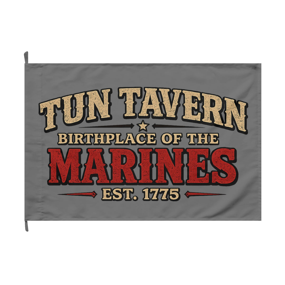 Tun Tavern Marine Corps Flag — Double-Sided Military Banner