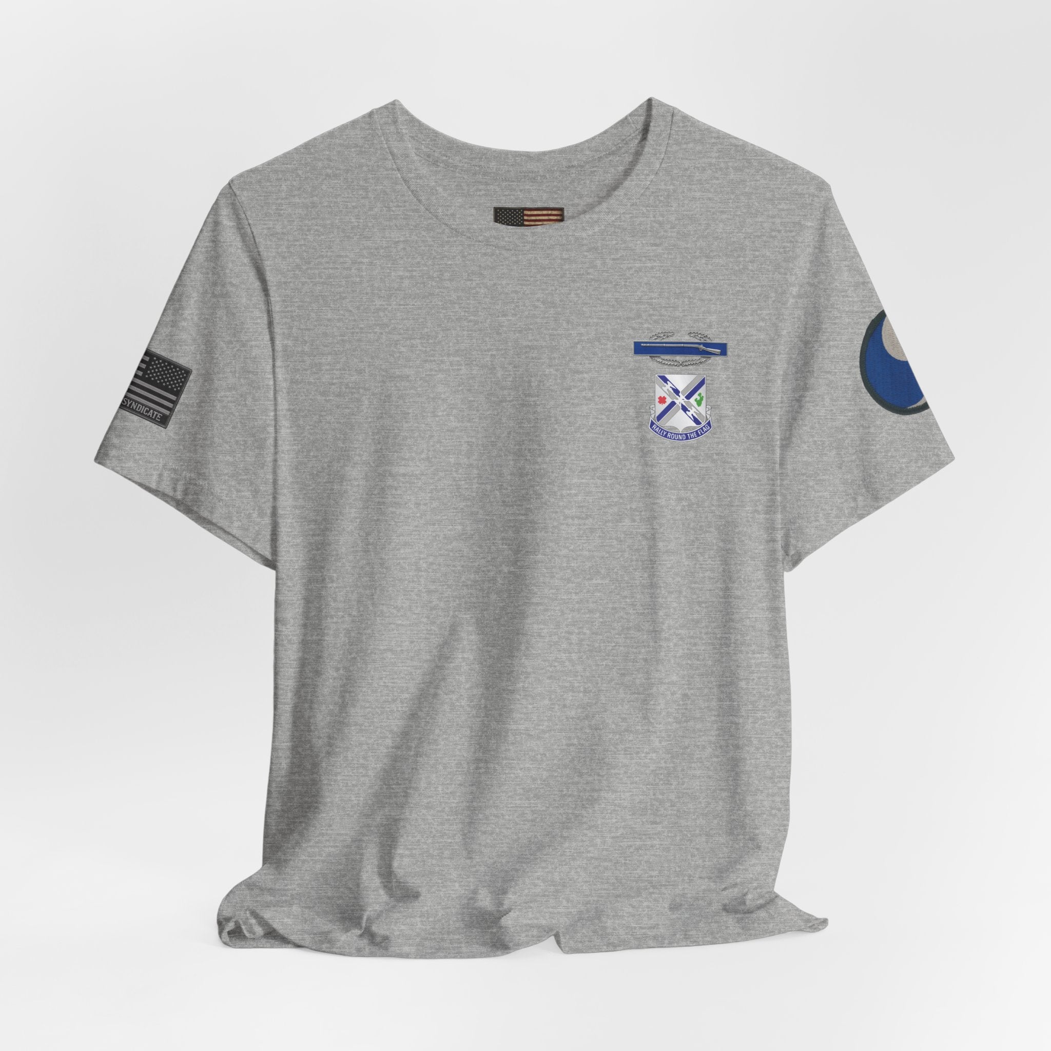 29th Infantry Division 1-115th Infantry Regiment T-Shirt | Patriotic Military Graphic Tee for Veterans & Patriots, Adult (13 and up), unisex