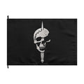 Double-Sided Military Skull Emblem Banner