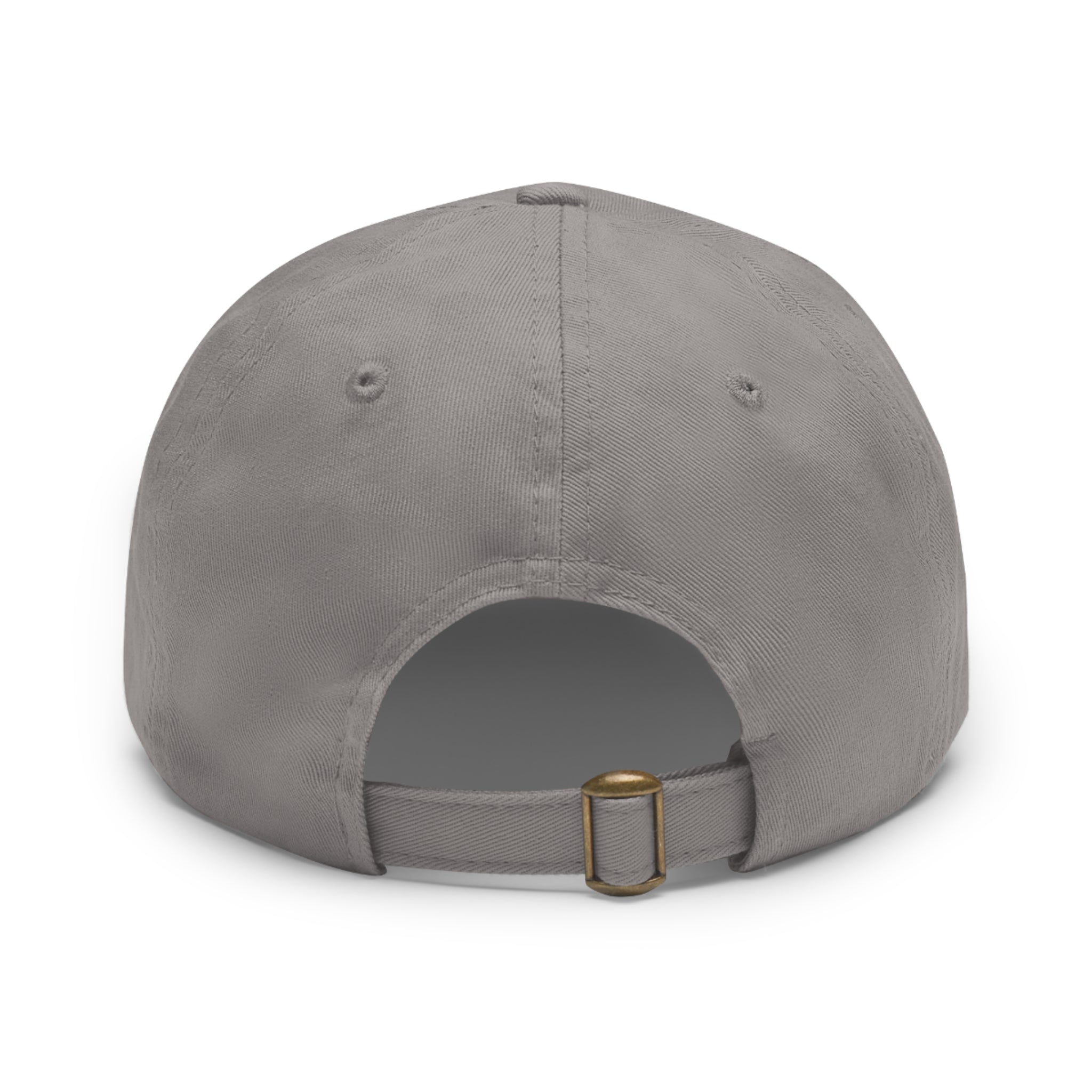Embroidered Round Leather Patch Dad Hat – Ironsight Syndicate Logo