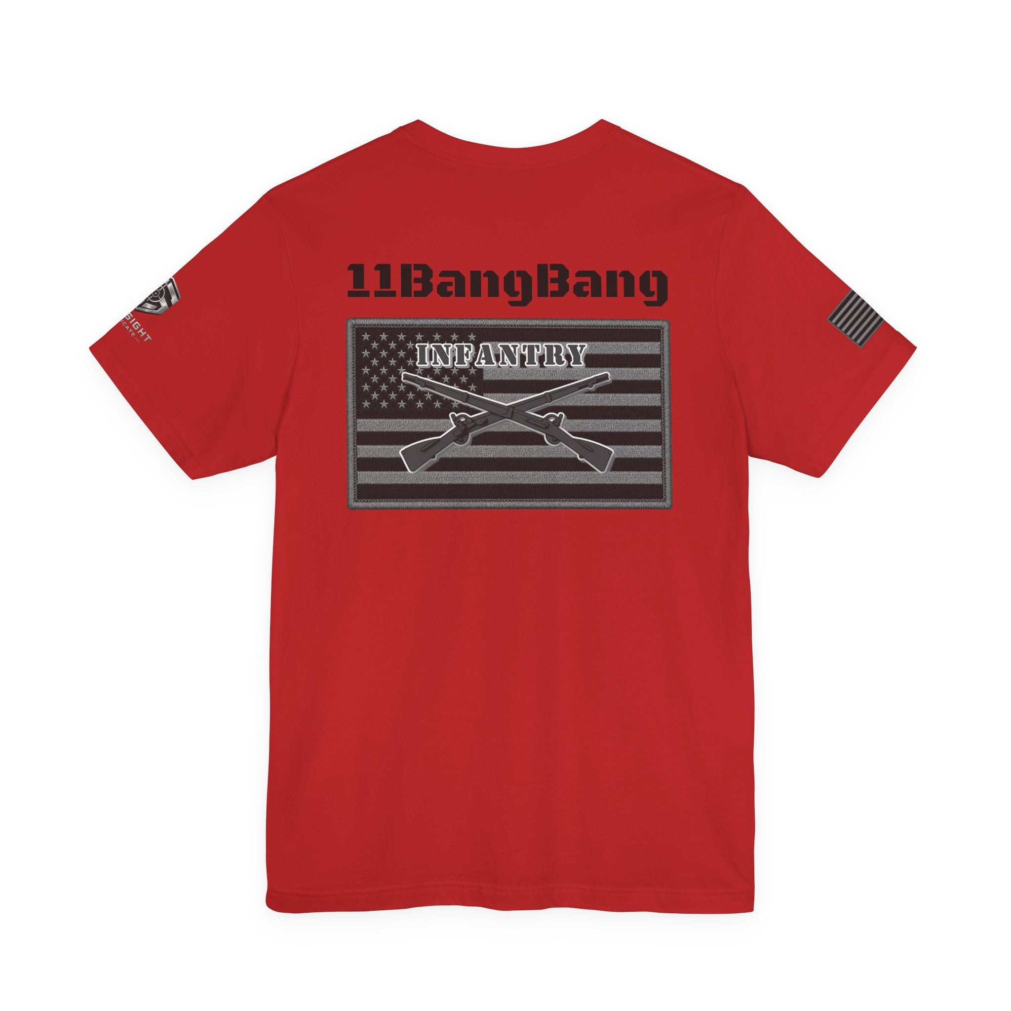 11BangBang Infantry Inspired Patriotic T-Shirt