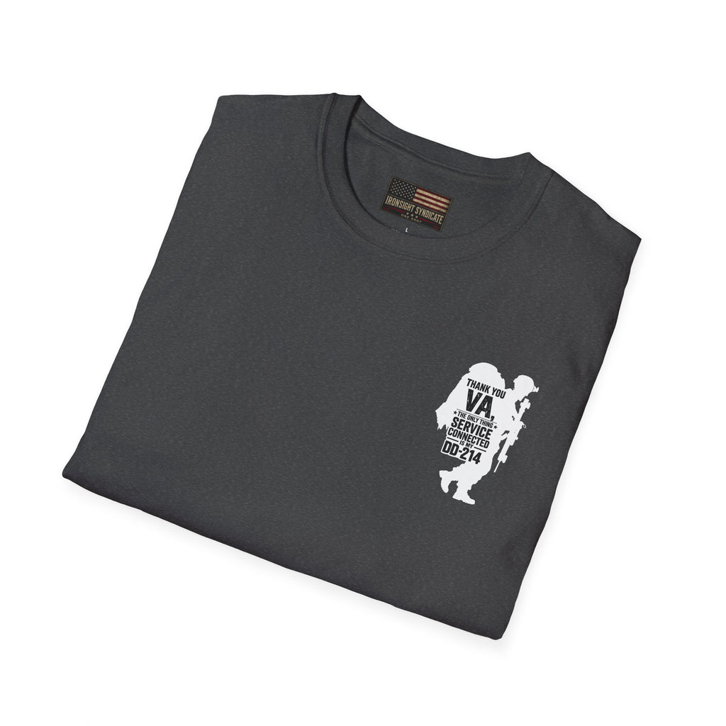 DD-214 Service Connected T-Shirt (White Graphic)