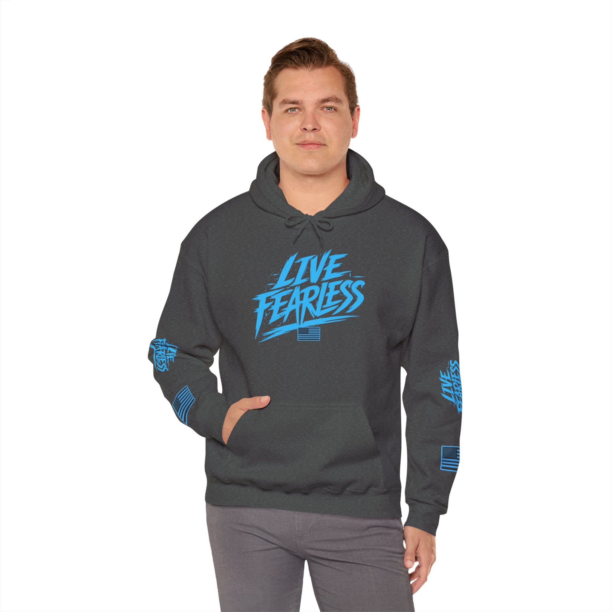Live Fearless Hoodie | Premium Heavy Weight-Military-Inspired Patriotic Hoodie | Ironsight Syndicate