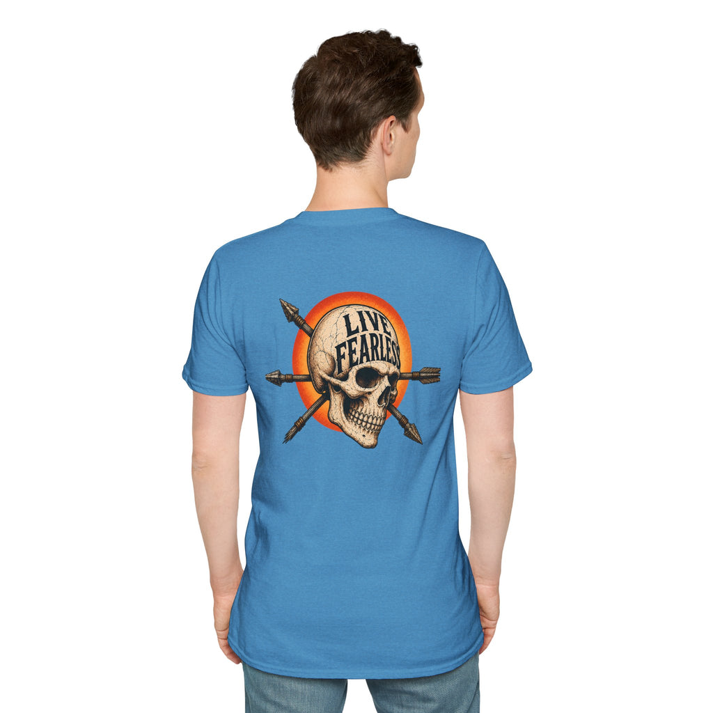 Live Fearless – Ancient Warrior Skull T-Shirt