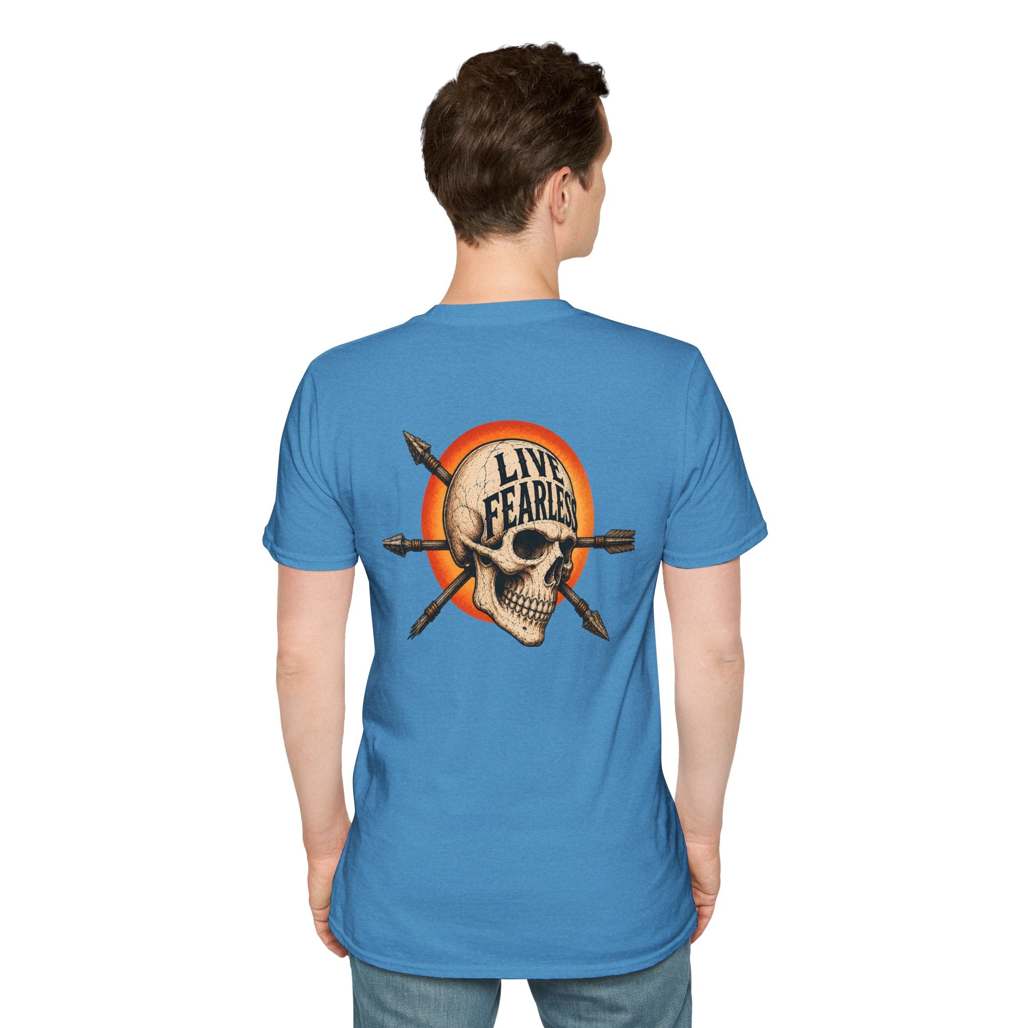 Live Fearless – Ancient Warrior Skull T-Shirt