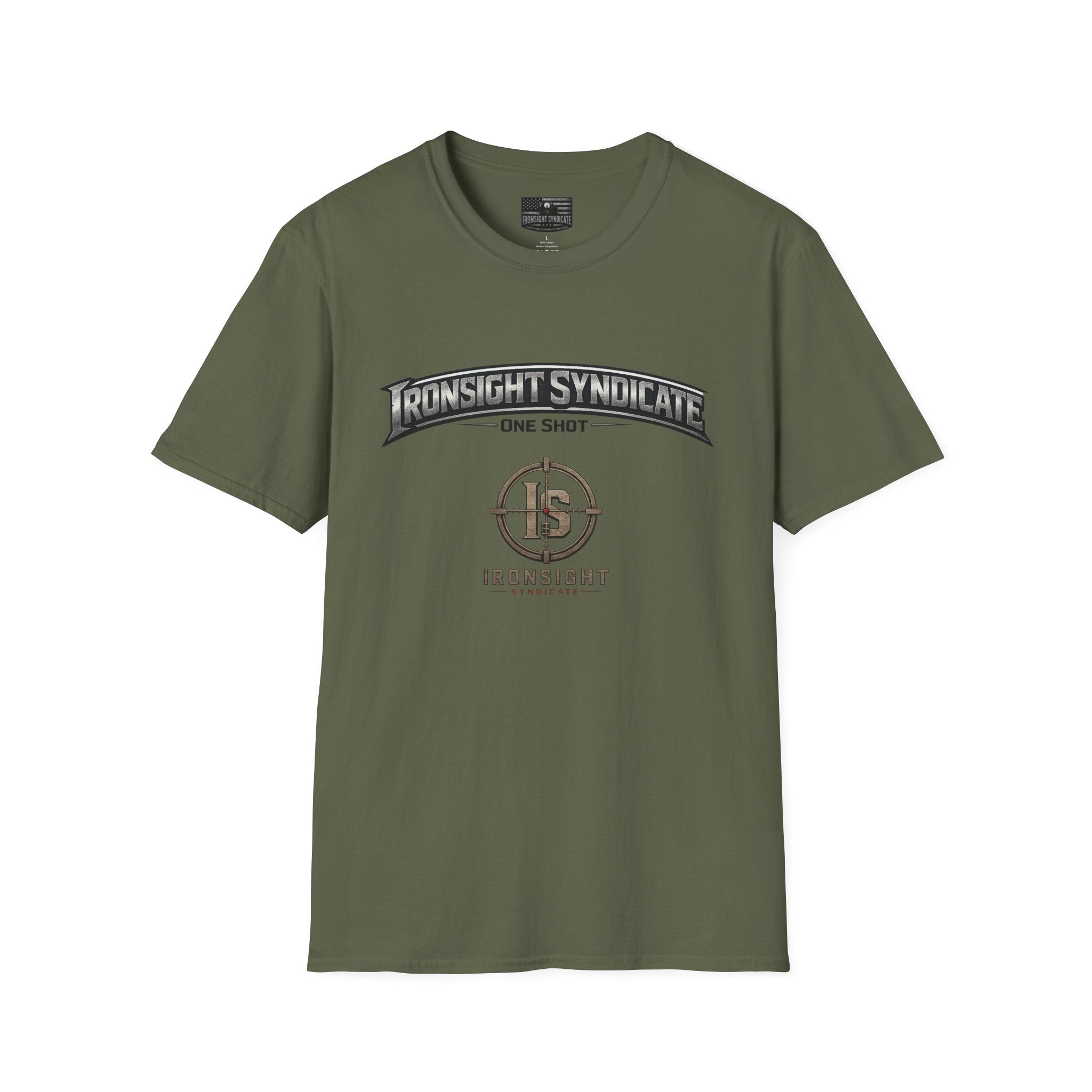 Red White and Blue Ironsight Syndicate T-Shirt, Adult (13 and up), unisex