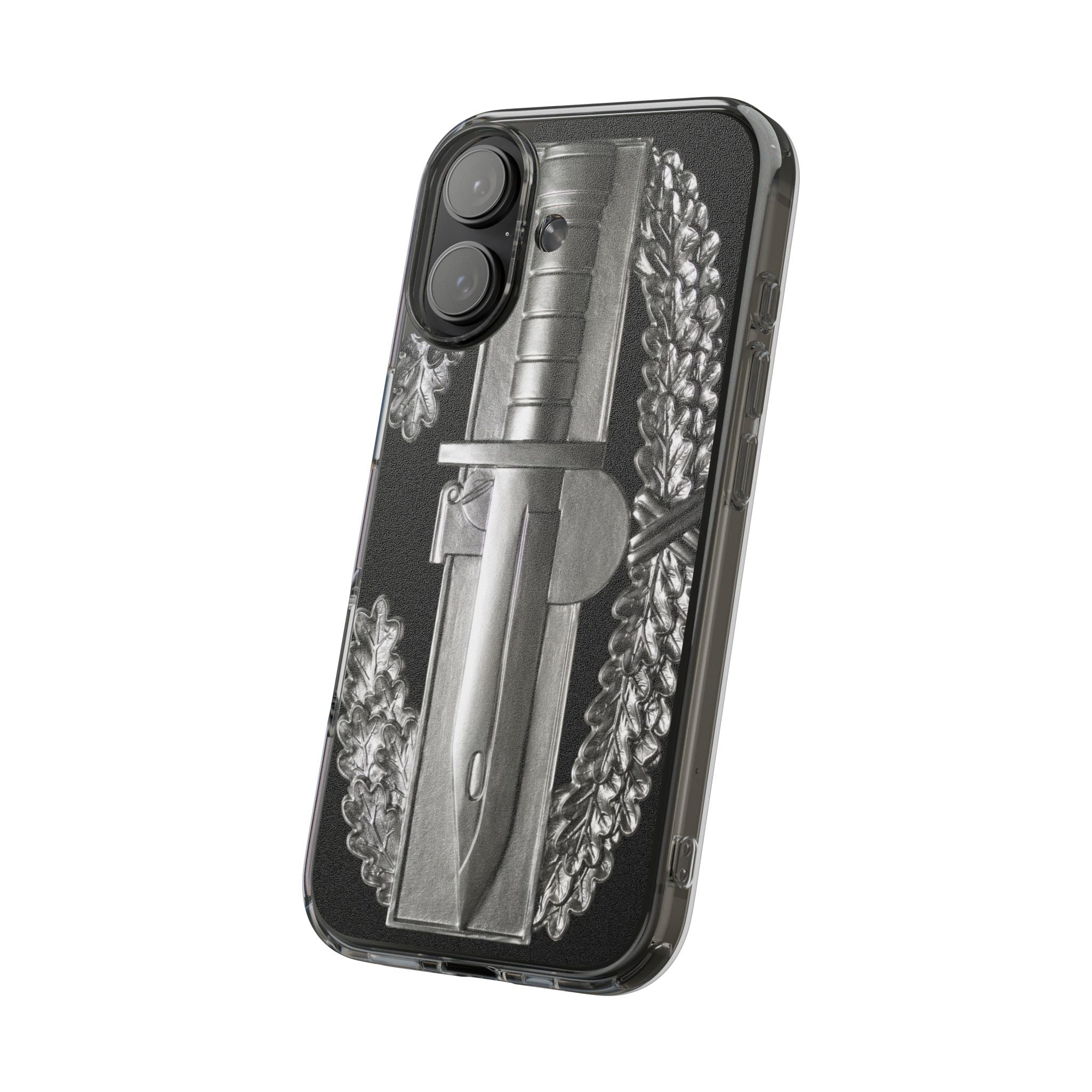Army Combat Action Badge Clear Impact-Resistant Phone Case