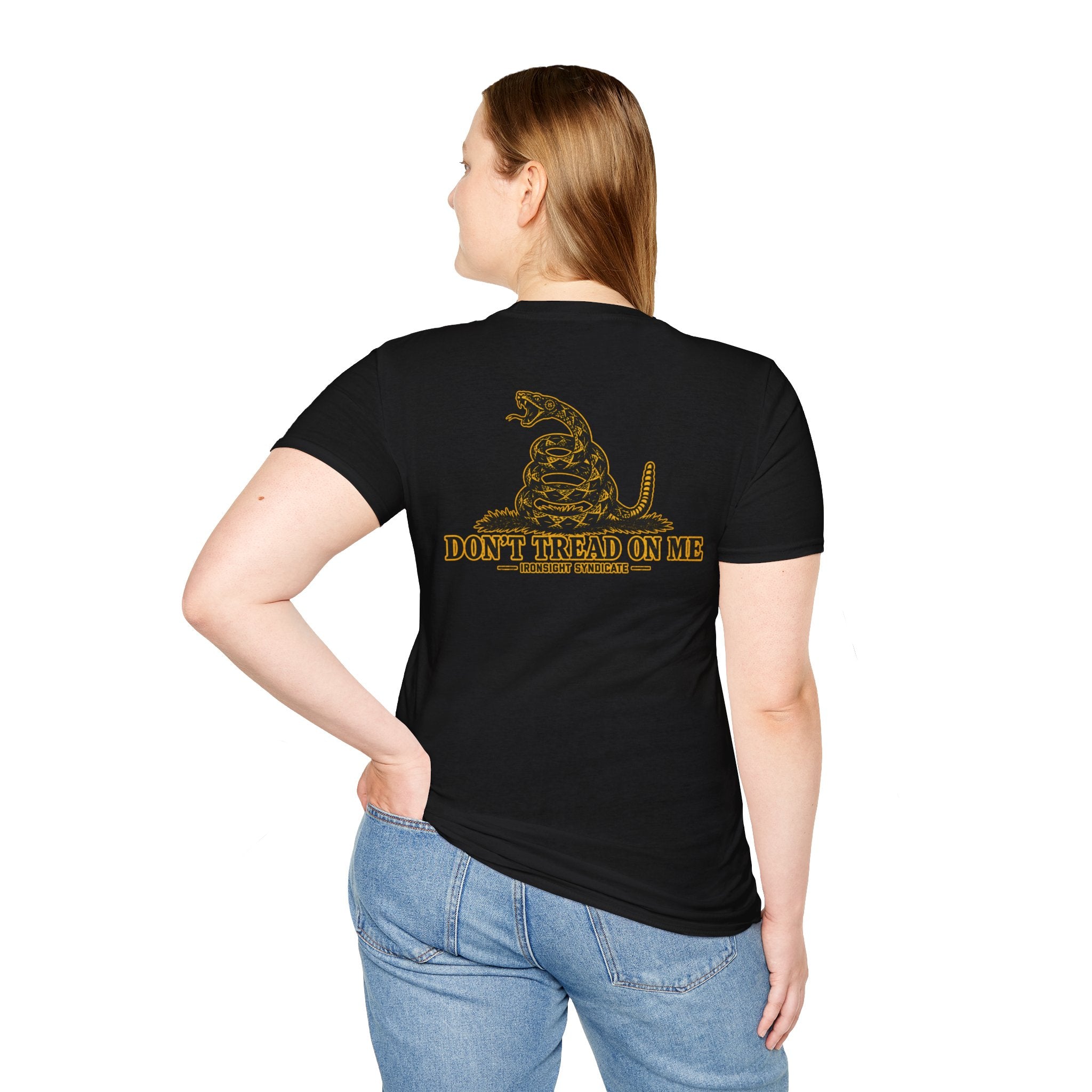 Gadsden Flag Rattlesnake Graphic Tee Veteran Owned | Ironsight Syndicate