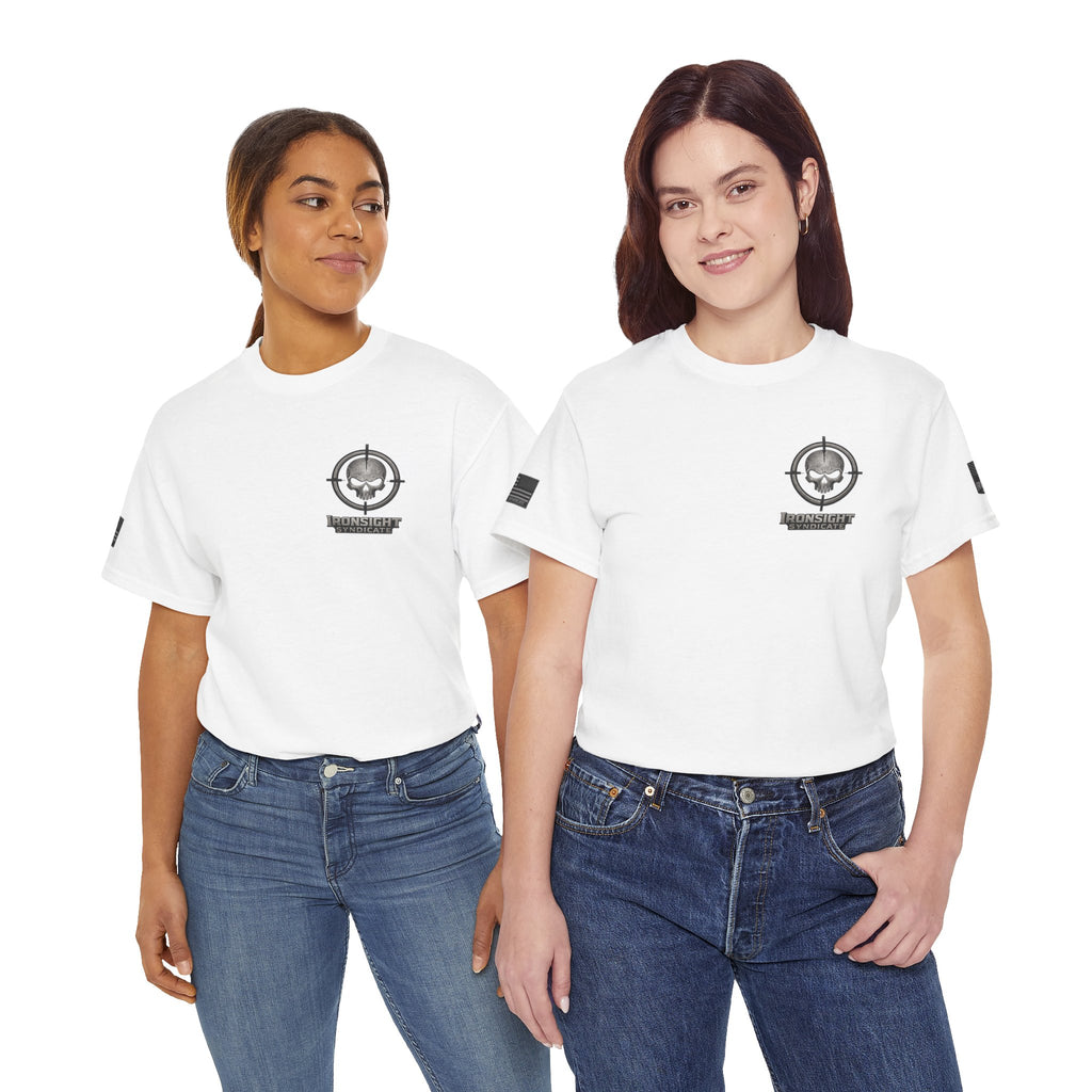 The Devil Whispered T-Shirt — Tactical Skull Target Logo Tee