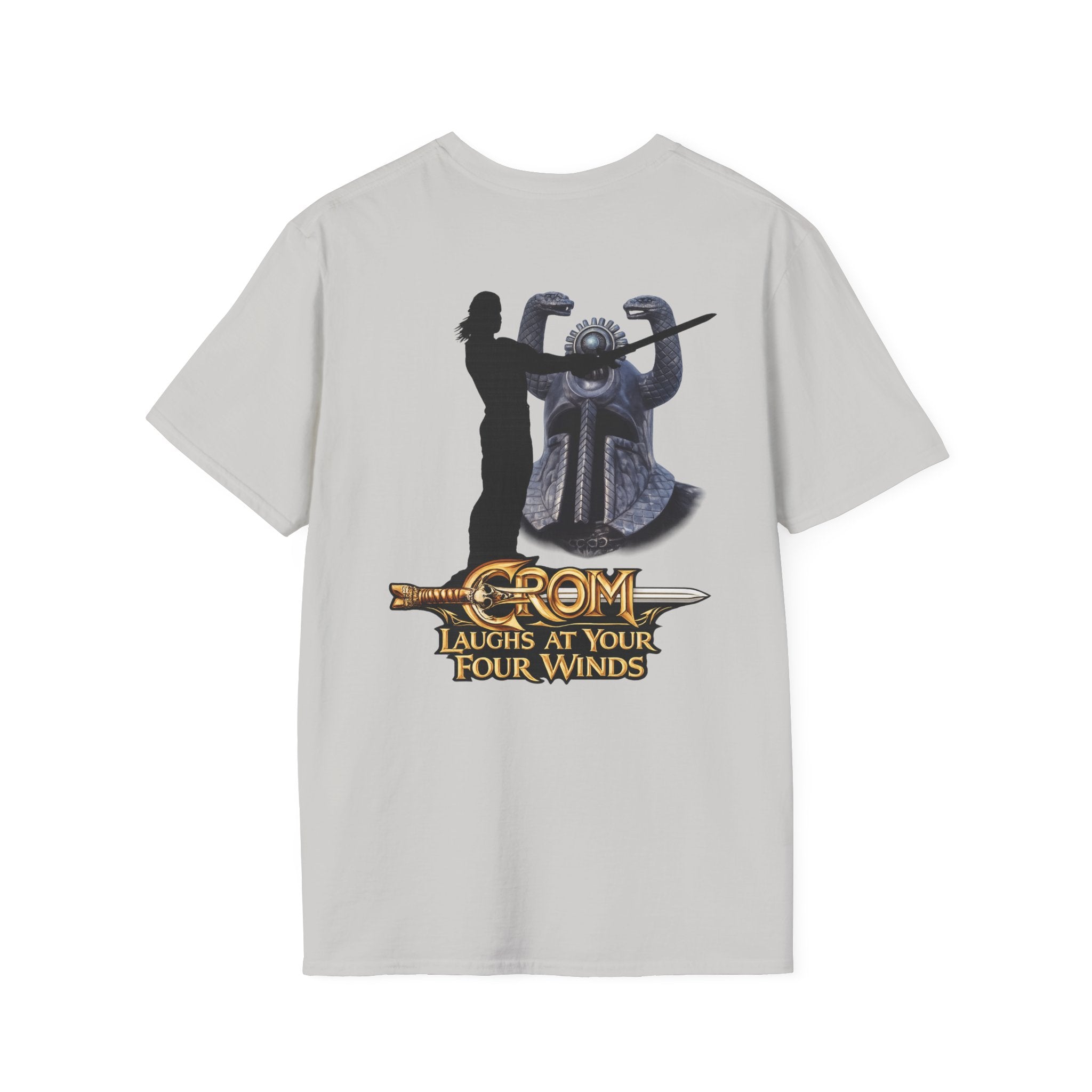 Crom Laughs at Your Four Winds- Conan the Barbarian Inspired T-shirt - Ice Grey | Ironsight Syndicate