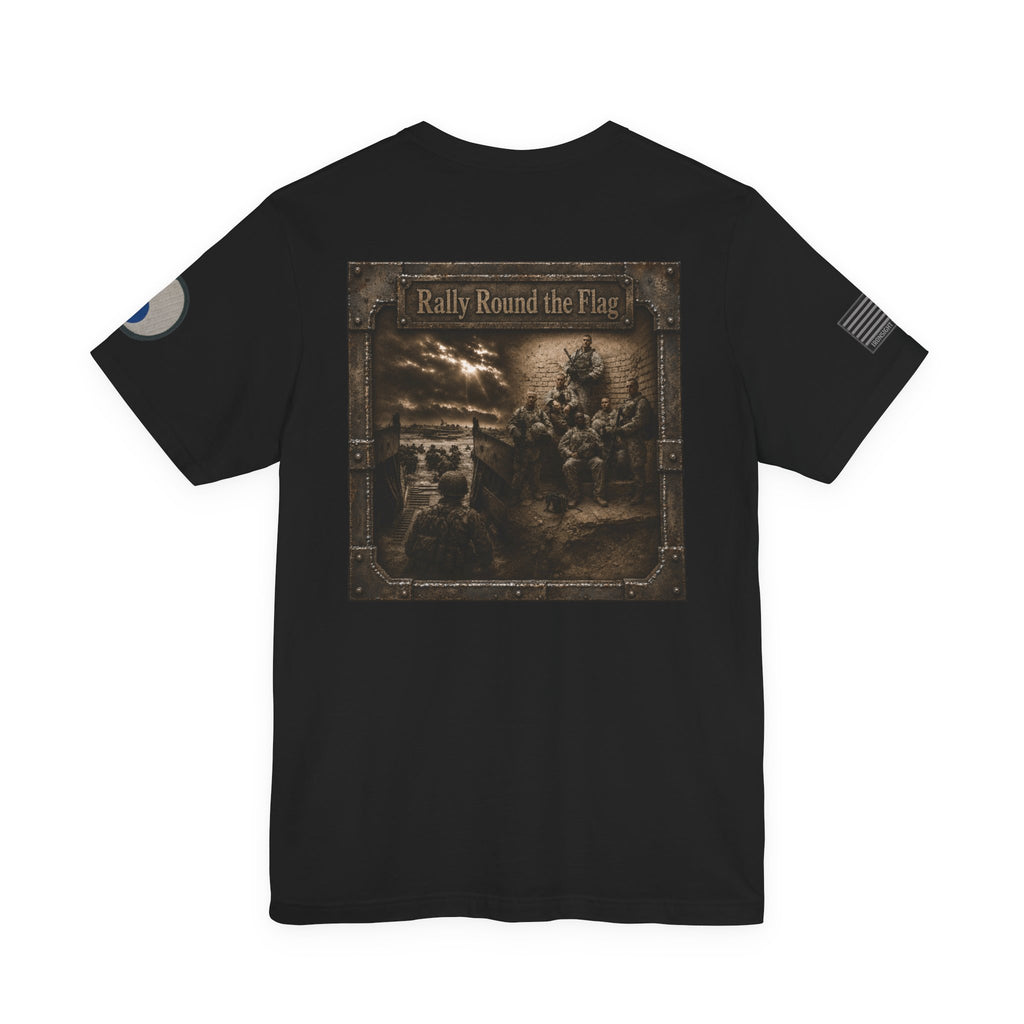 29th Infantry Division 1-115th Infantry Regiment T-Shirt | Patriotic Military Graphic Tee for Veterans & Patriots, Adult (13 and up), unisex