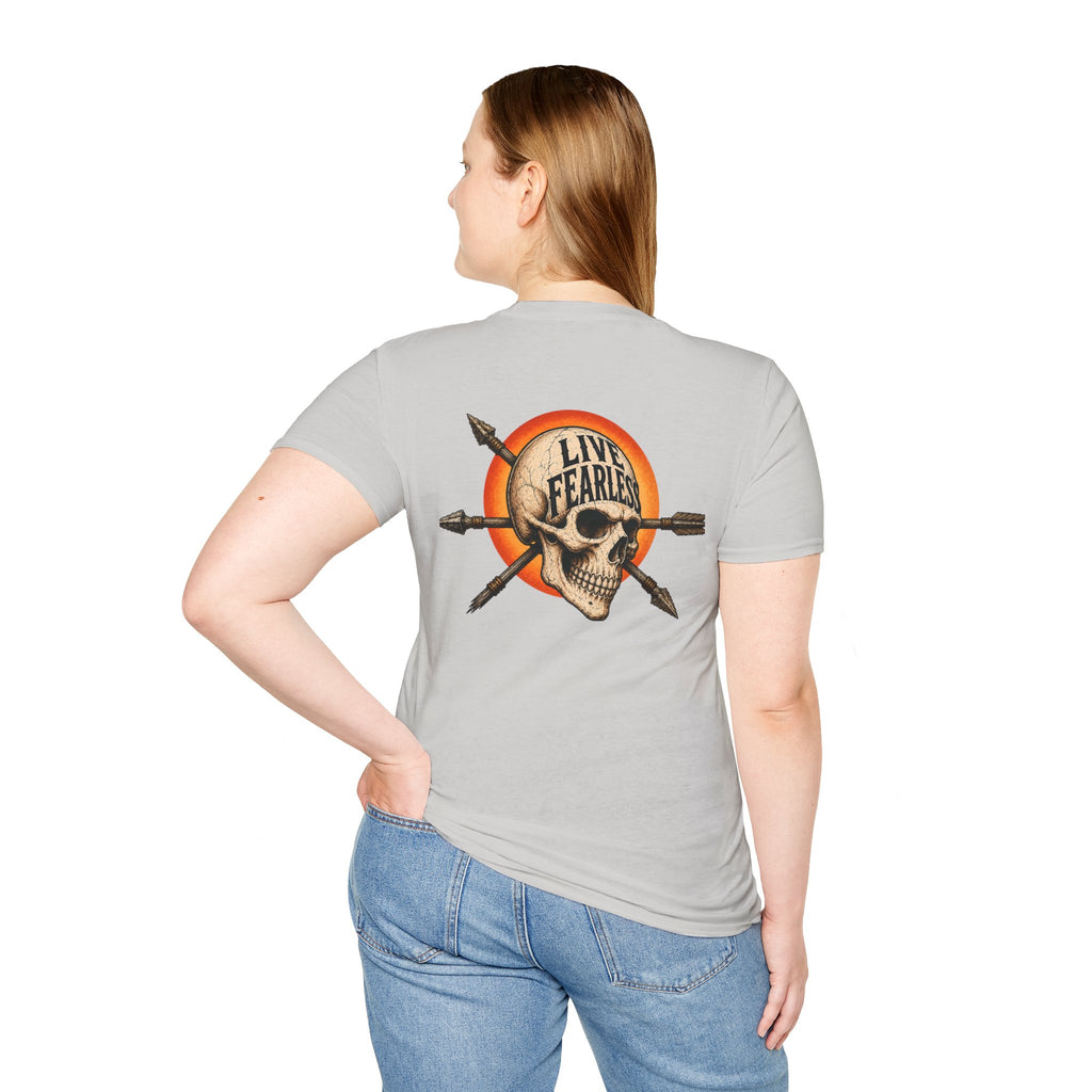 Live Fearless – Ancient Warrior Skull T-Shirt