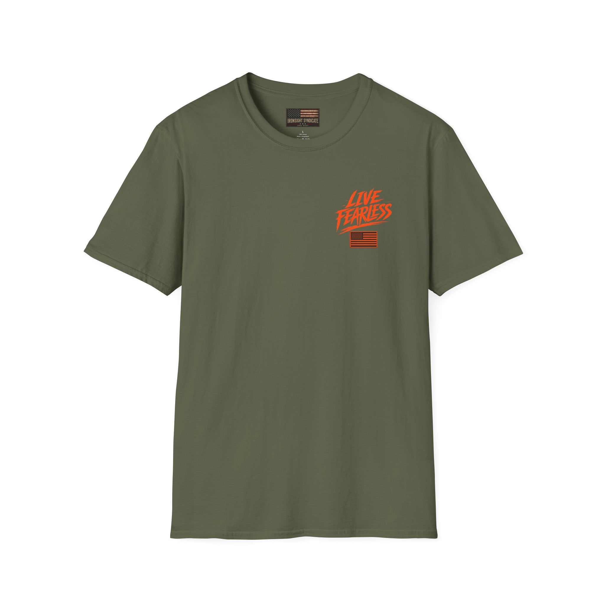 Live Fearless Military-Inspired Graphic T-Shirt | Ironsight Syndicate