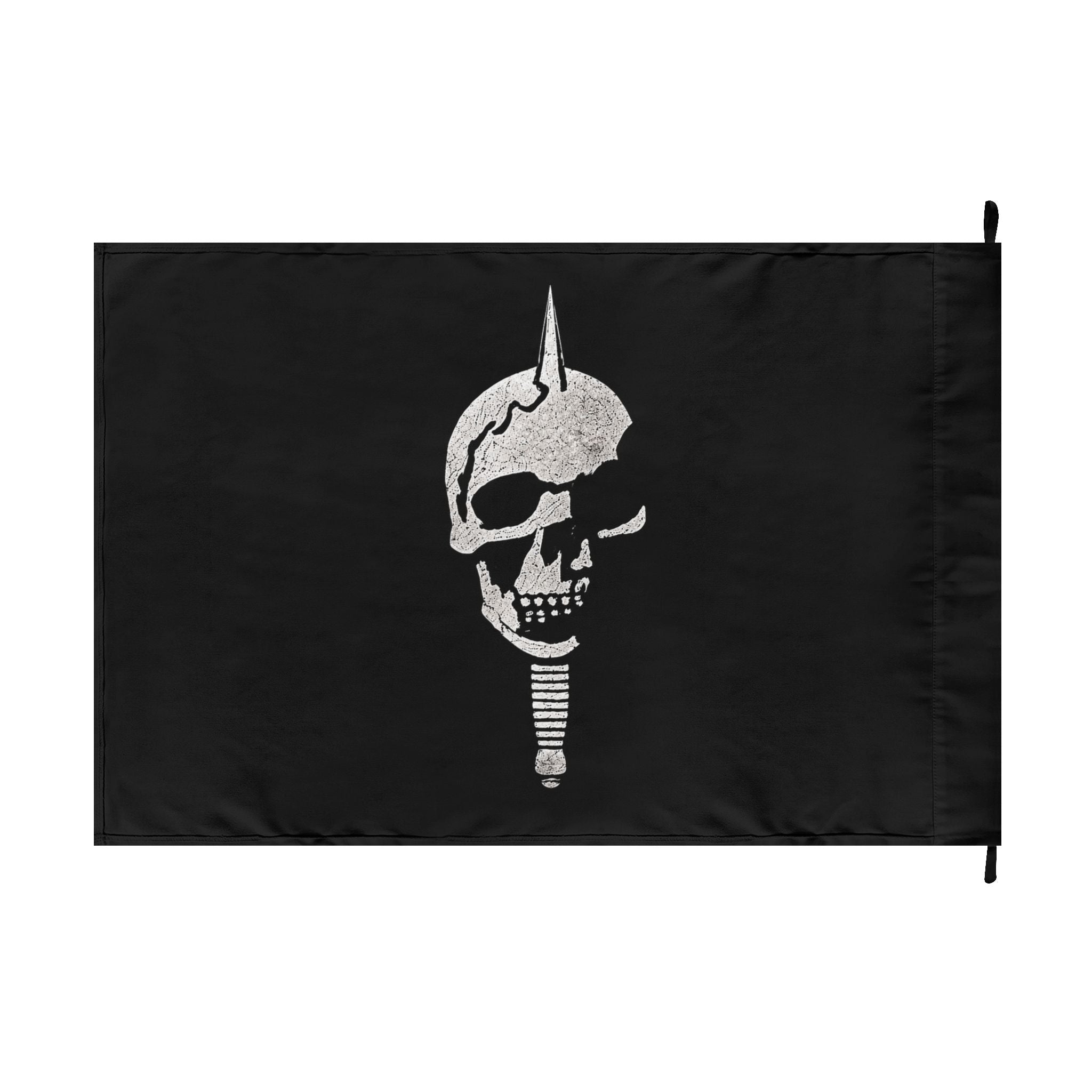 Double-Sided Military Skull Emblem Banner