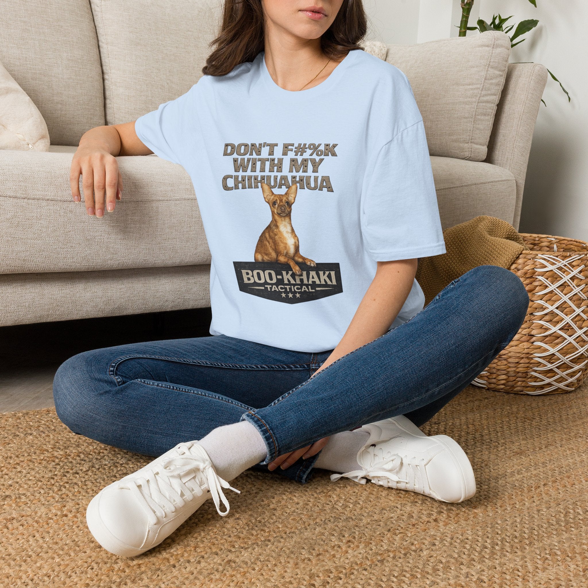 Don't F#%K with my Chihuahua T-Shirt – Boo-Khaki Tactical Graphic Tee