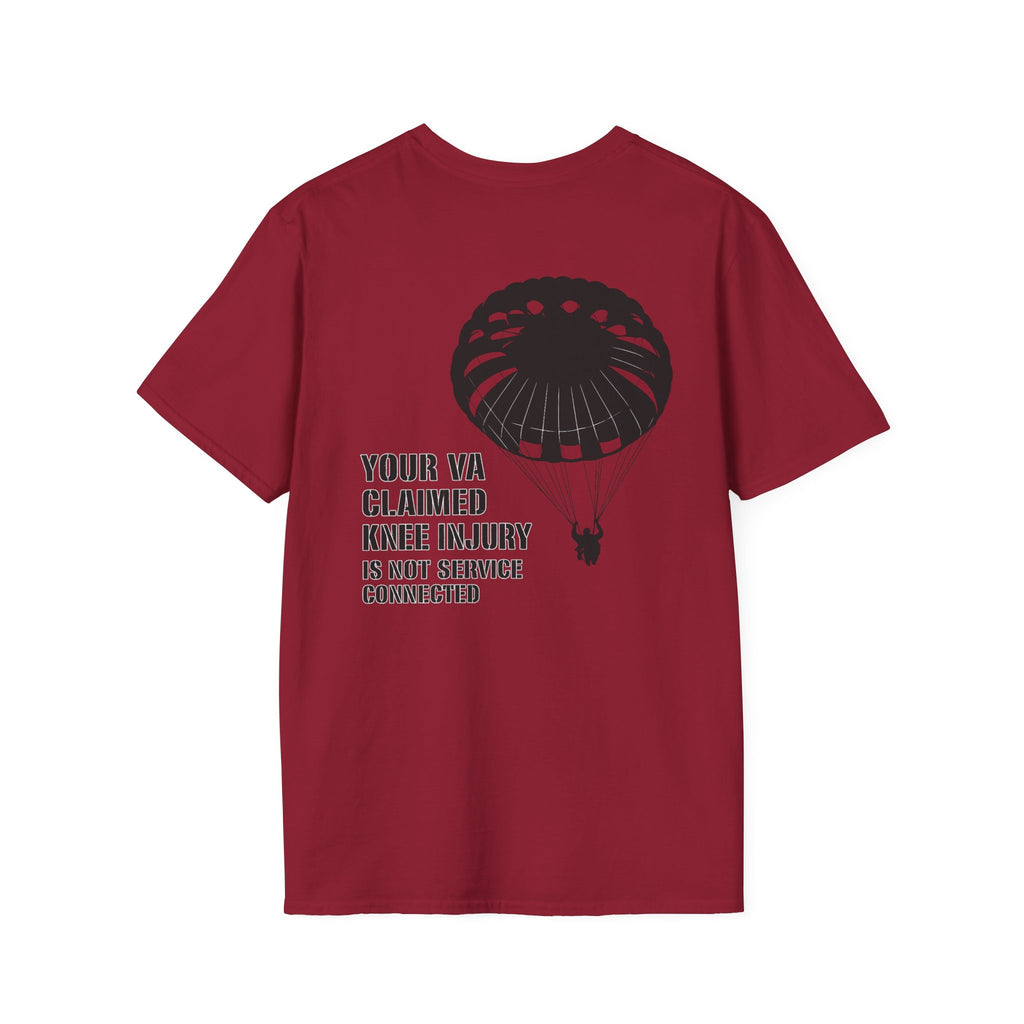 VA Knee injury claim is not service connected T-Shirt | Ironsight Syndicate