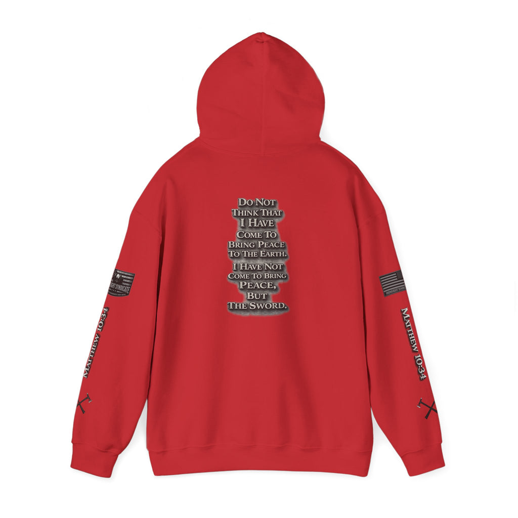 Matthew 10:34 Hooded Sweatshirt | Ironsight Syndicate