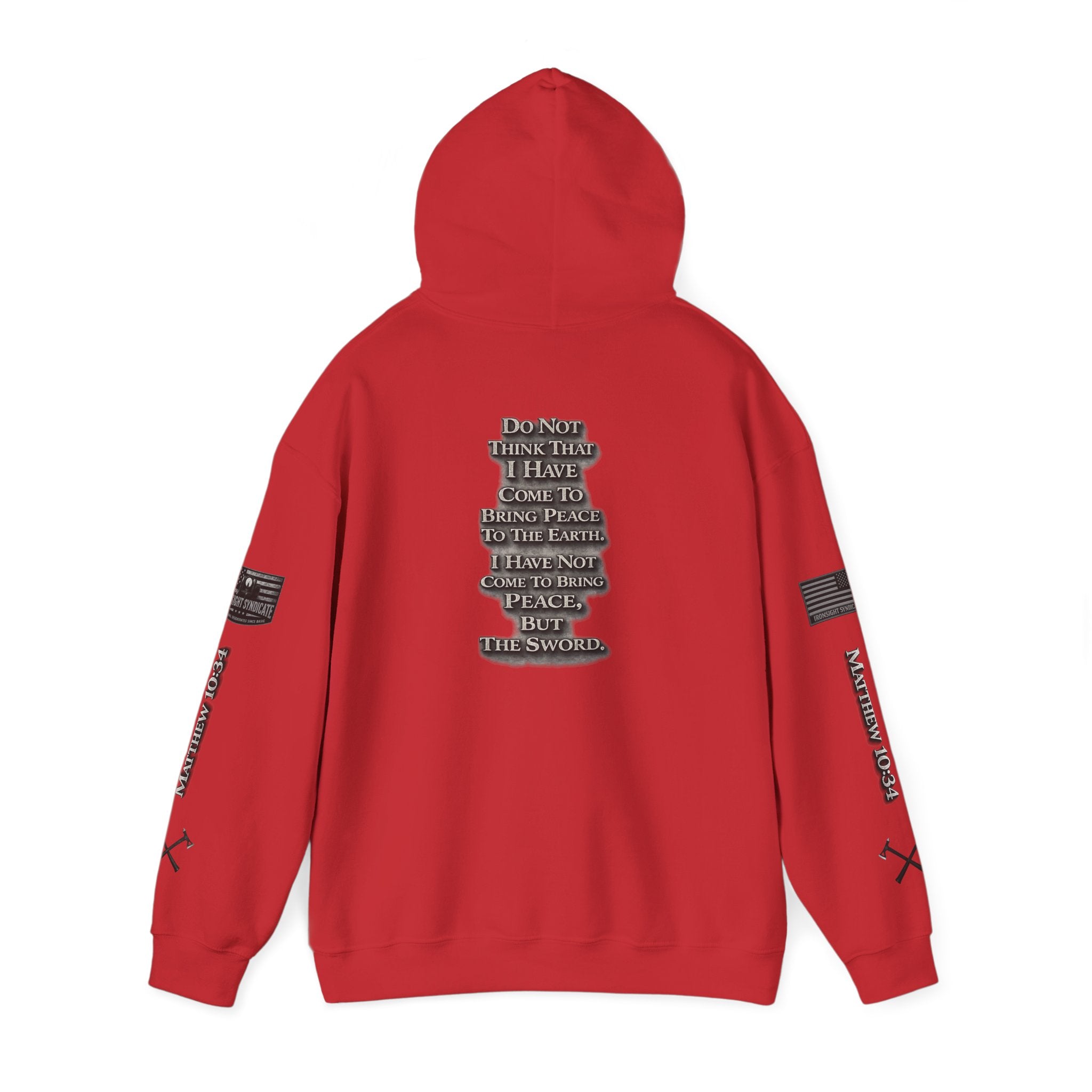 Matthew 10:34 Hooded Sweatshirt | Ironsight Syndicate