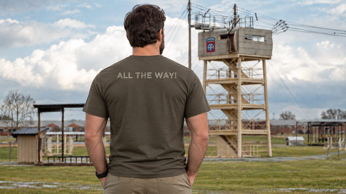 Airborne All the Way T-Shirt – Death From Above Paratrooper Tee