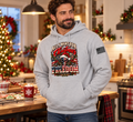 All I Want for Christmas Is Freedom Hoodie (Skull Edition) - Lifestyle Photo (Ash) | Ironsight Syndicate