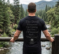 The Devil Whispered T-Shirt — Tactical Skull Target Logo Tee