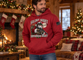 Silent Night Suppressed Night Hoodie - Lifestyle Photo (Cherry Red) | Ironsight Syndicate